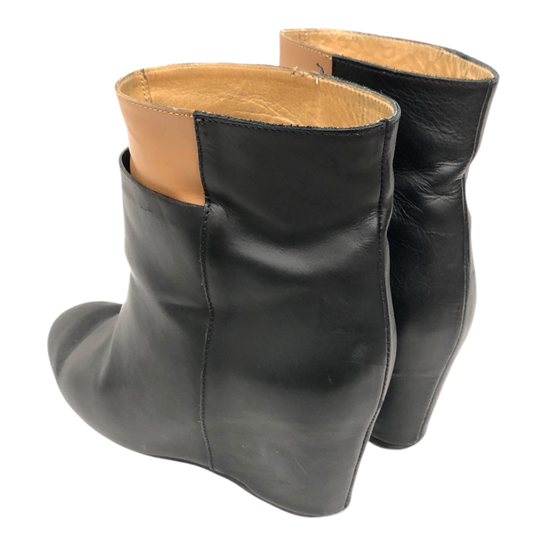 MM6/Booties/EU 37/Leather/BLK/Wedge view 2
