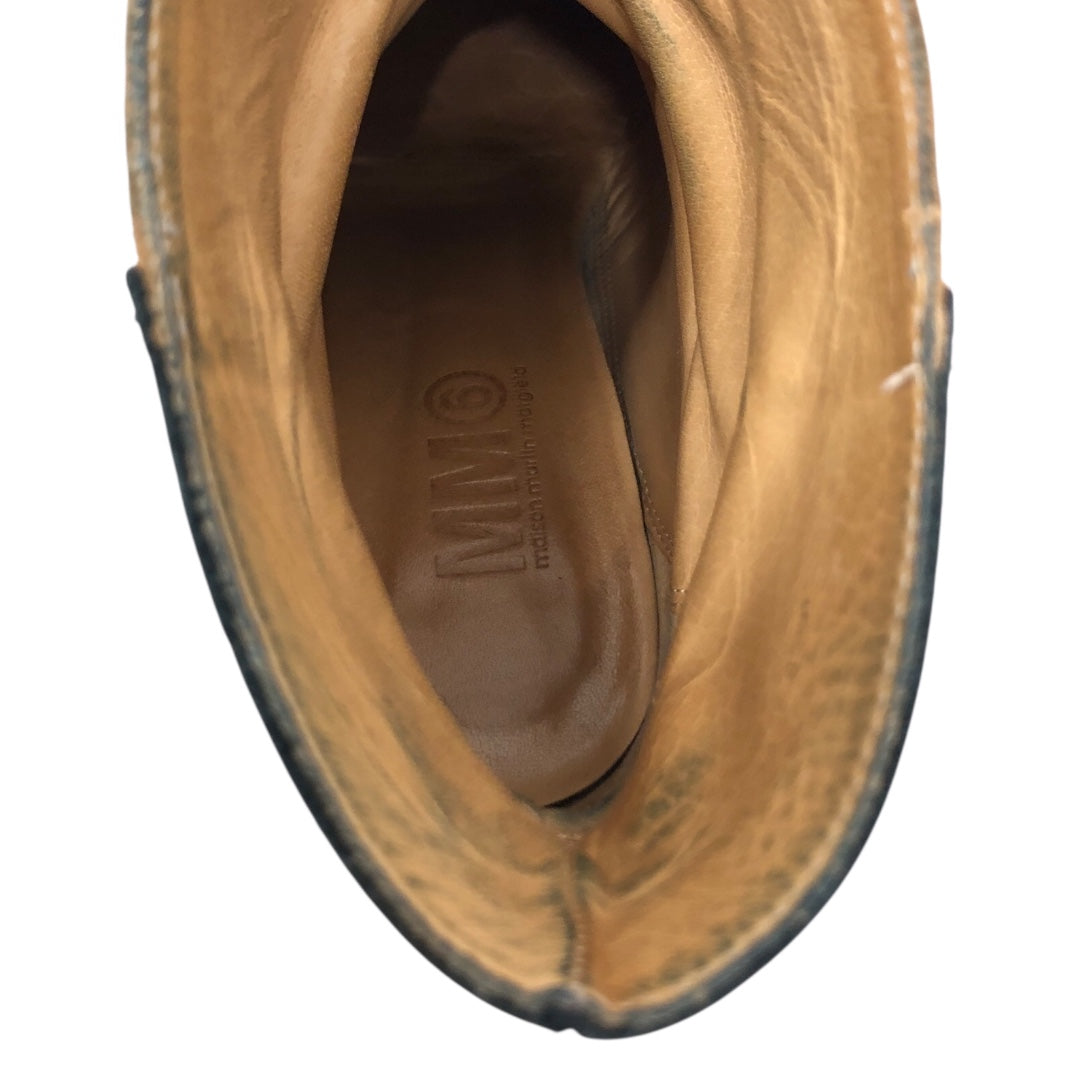 MM6/Booties/EU 37/Leather/BLK/Wedge view 3