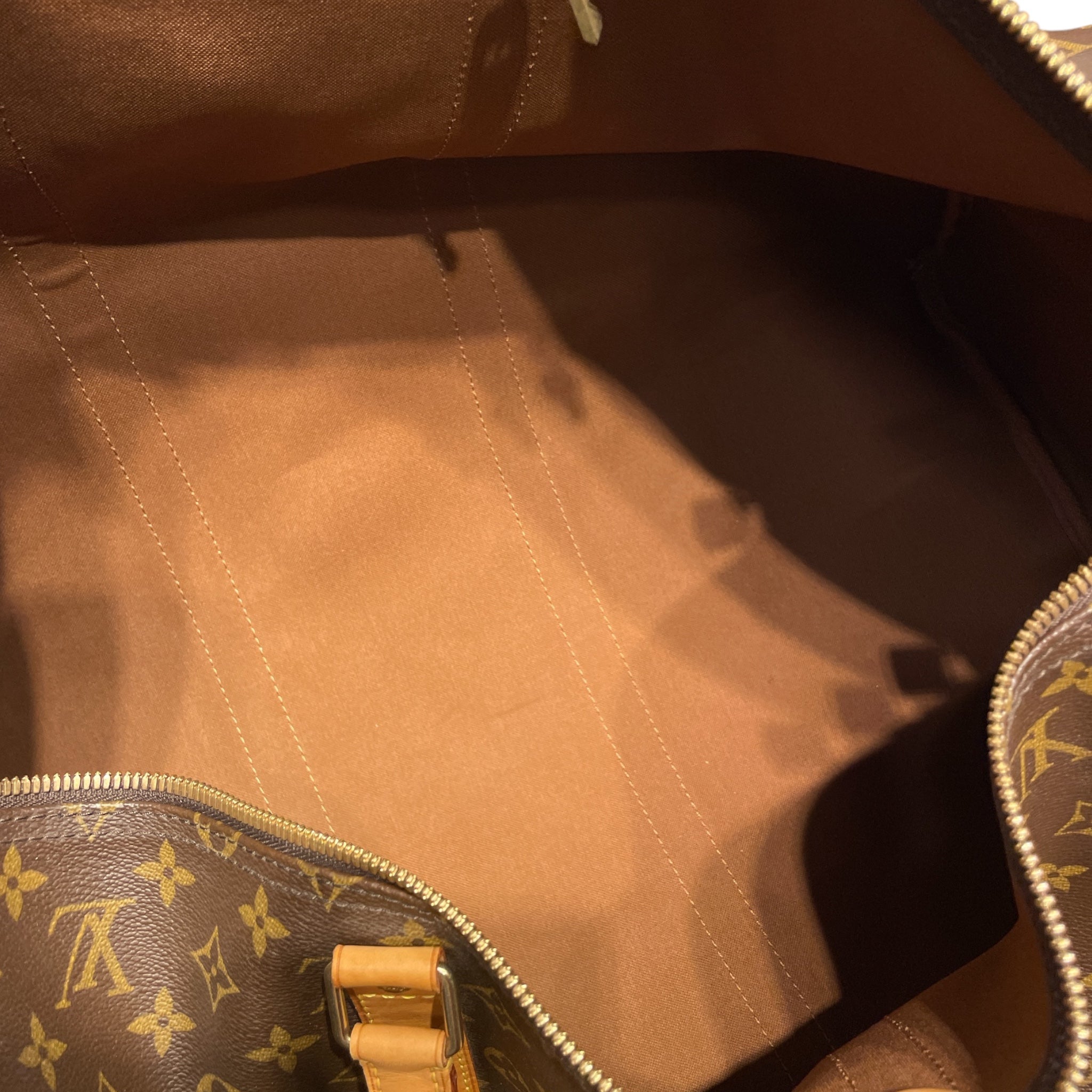 LOUIS VUITTON/Luggage/Monogram/Leather/BRW/KEEPALL 55 DUFFLE view 10