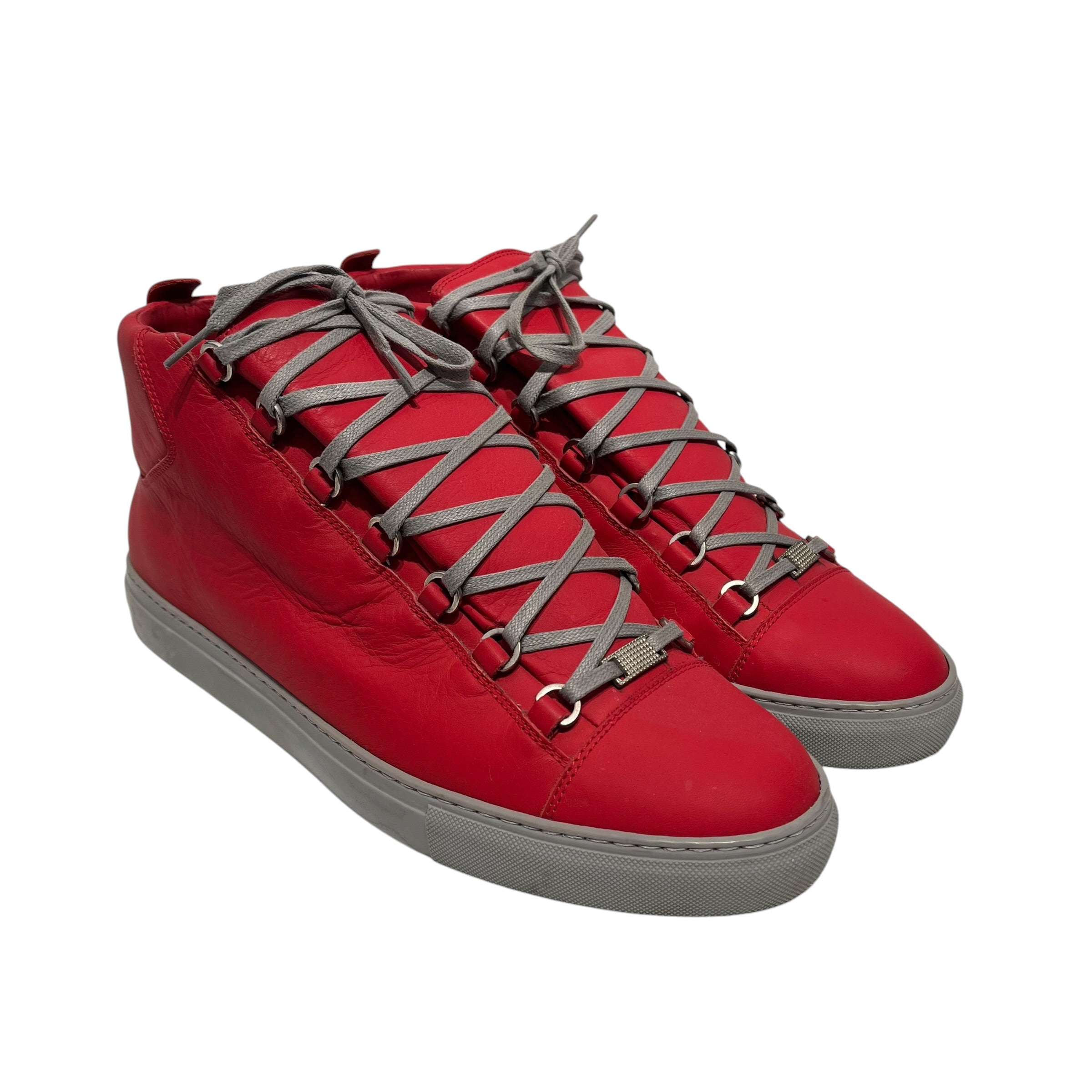 BALENCIAGA/Hi-Sneakers/US 13/Leather/RED/ARENAS view 1