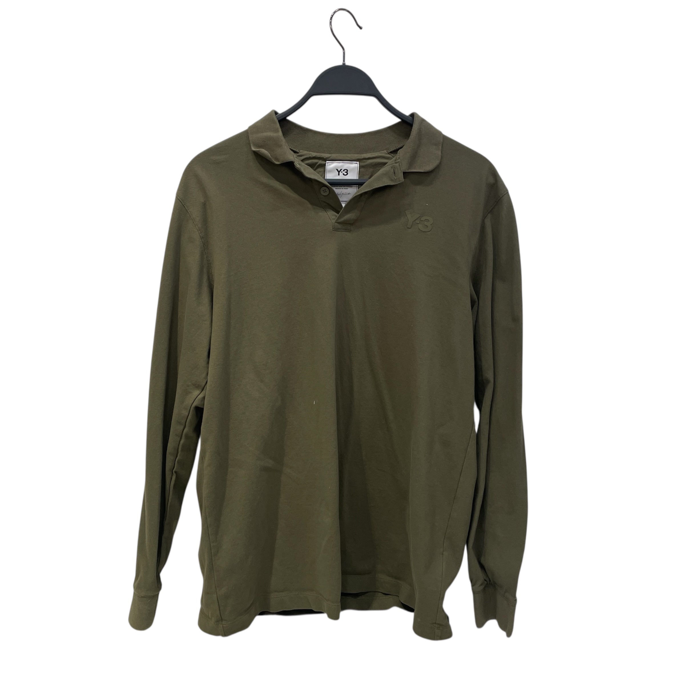 Y-3/Polo Shirt/M/Cotton/GRN/ view 1