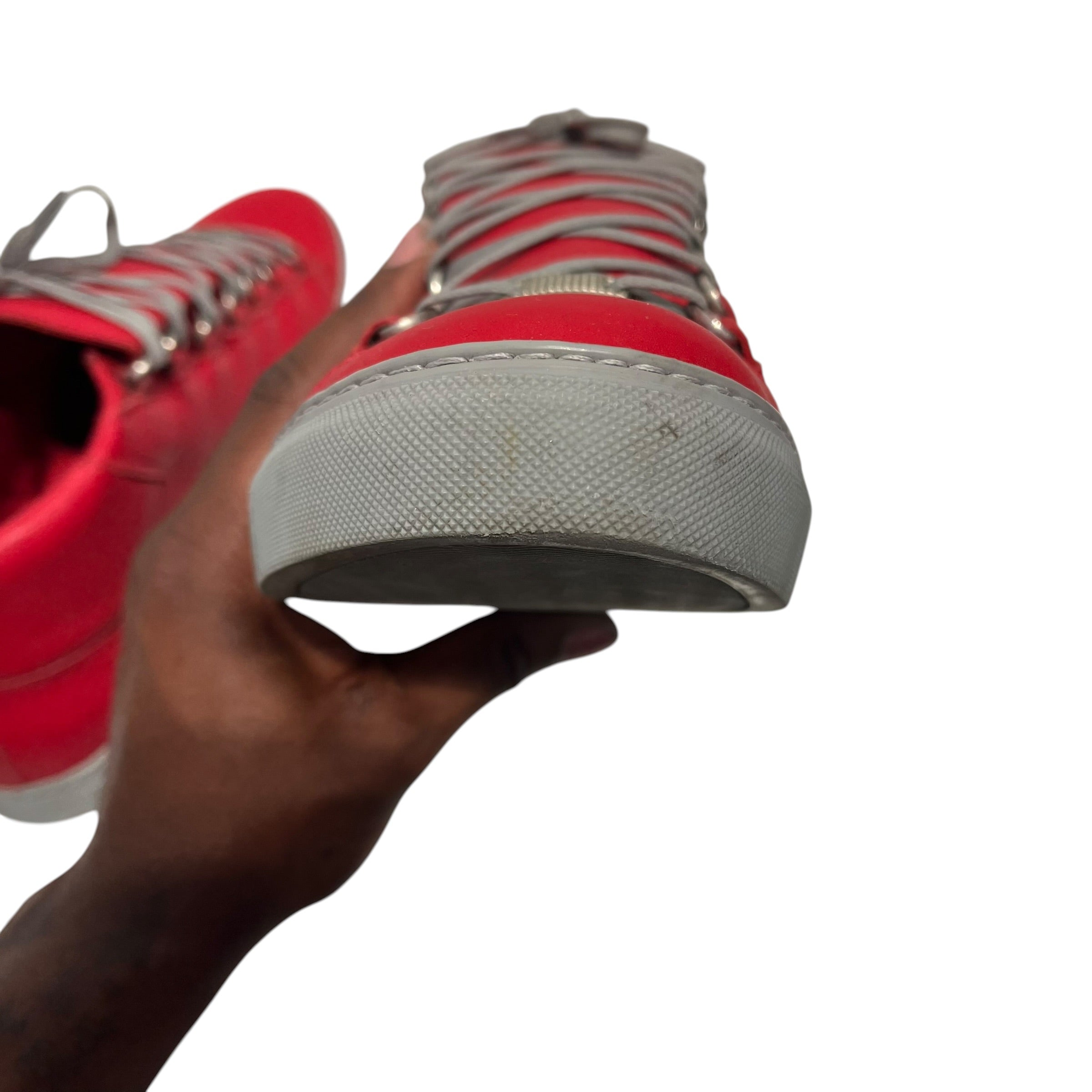 BALENCIAGA/Hi-Sneakers/US 13/Leather/RED/ARENAS view 4