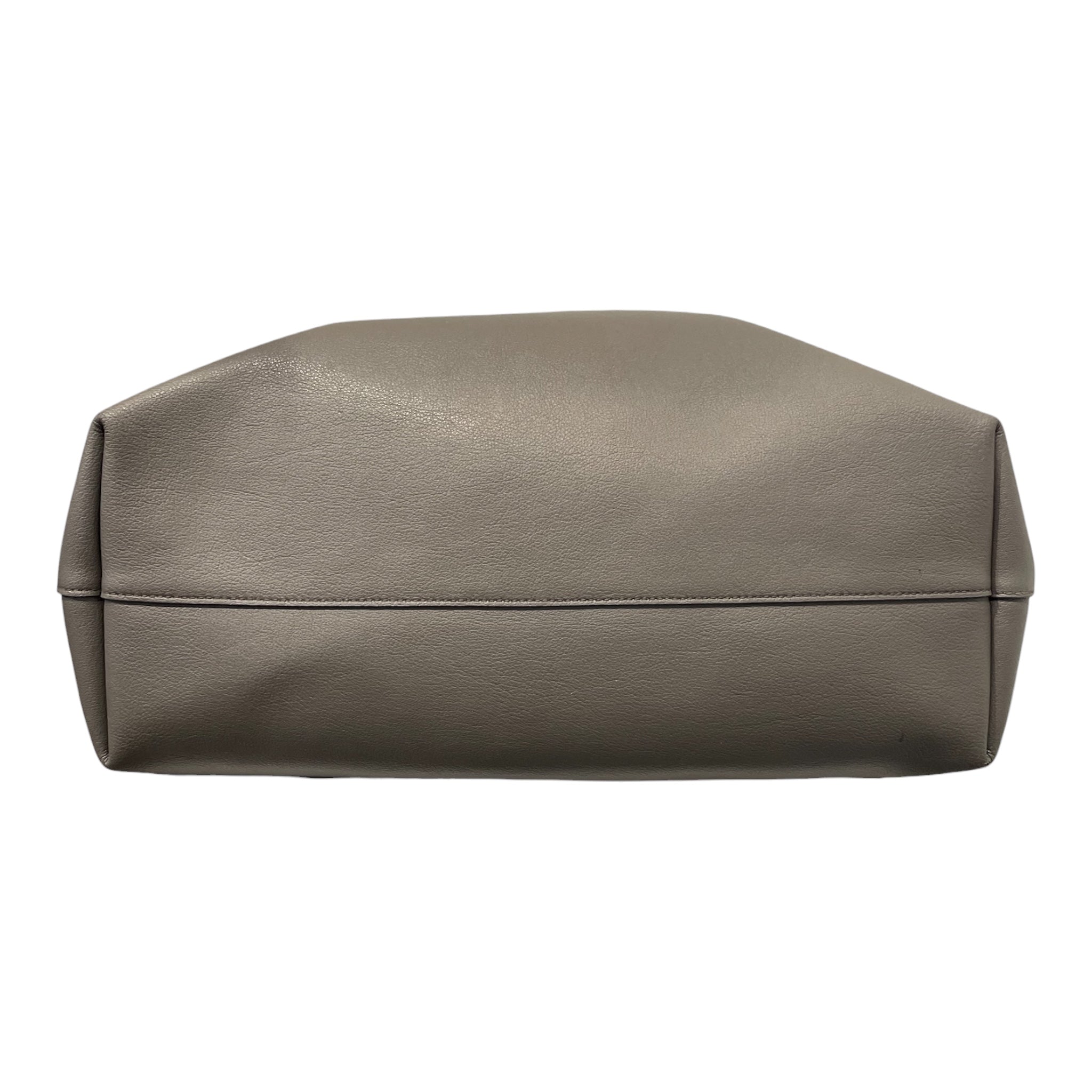 SAINT LAURENT/Tote Bag/Leather/GRY/leather large tote view 3