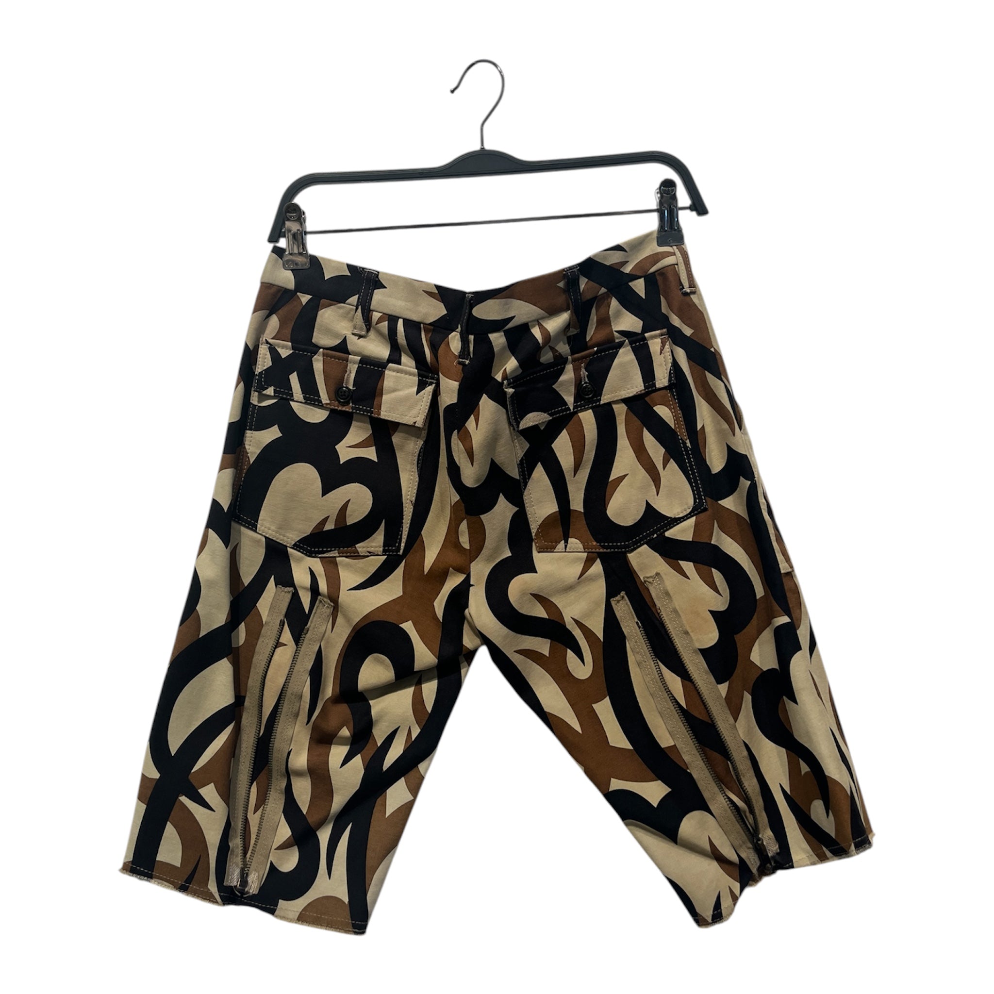 NUMBER (N)INE/Shorts/4/Cotton/BEG/All Over Print/ view 2