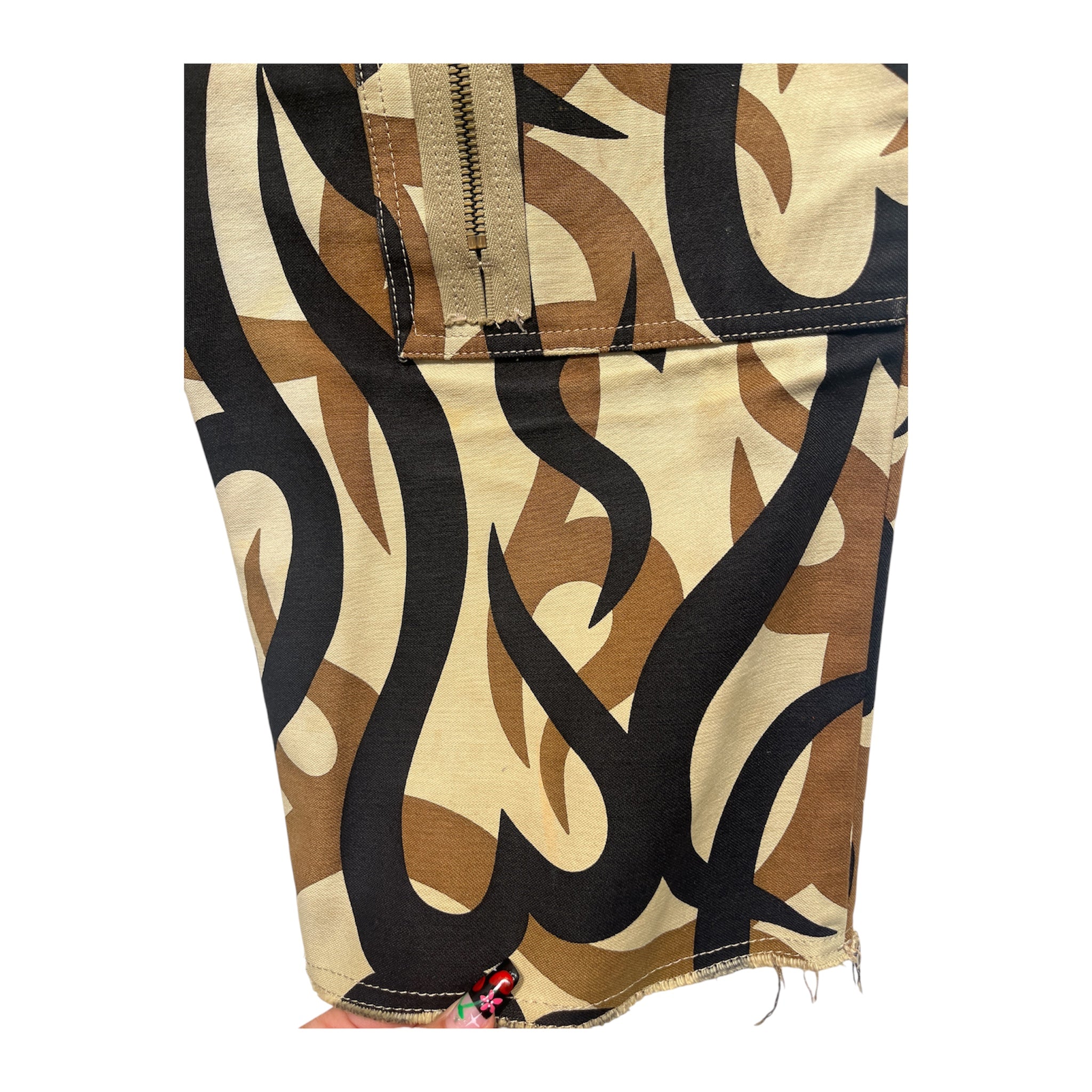 NUMBER (N)INE/Shorts/4/Cotton/BEG/All Over Print/ view 7
