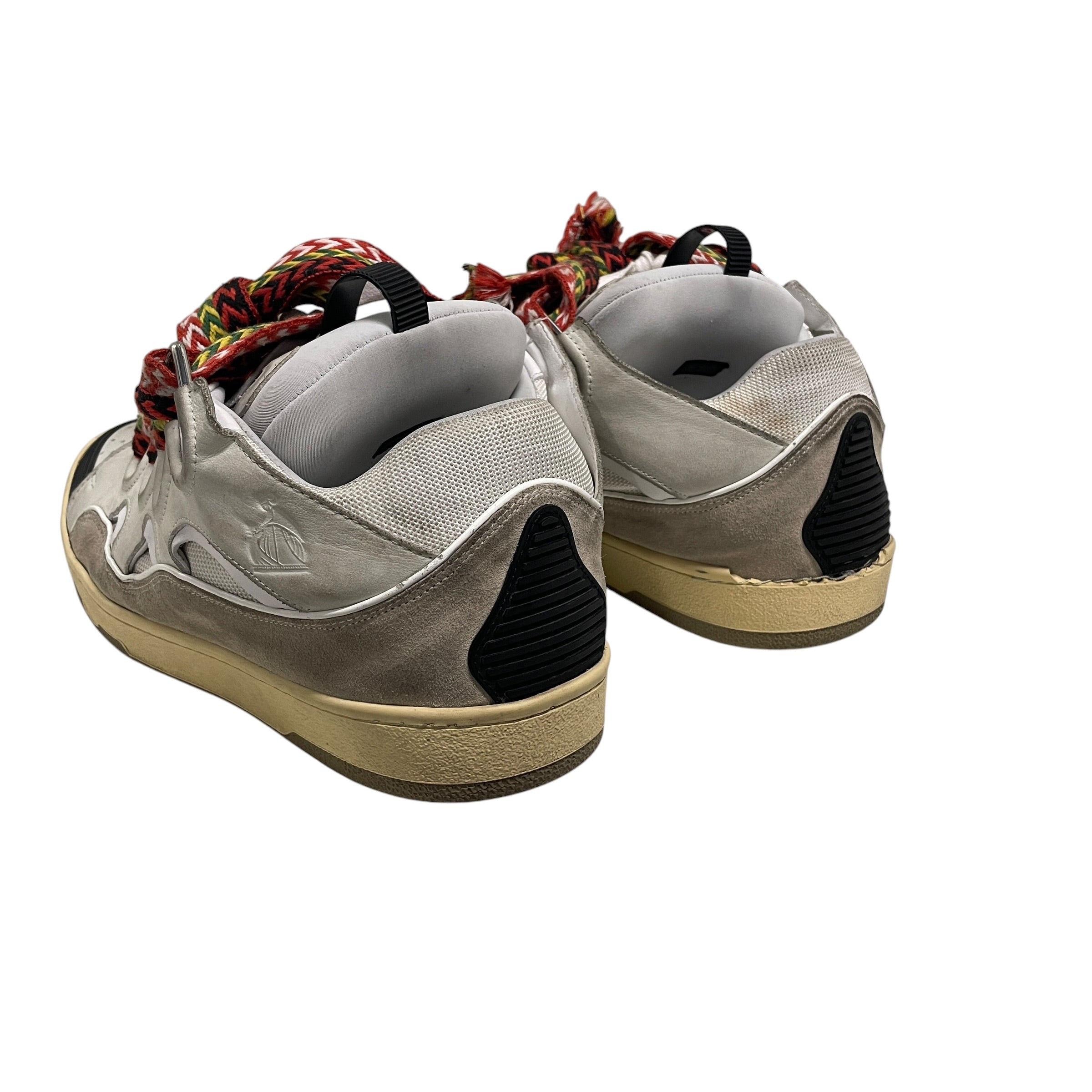 LANVIN/Low-Sneakers/EU 46/Suede/WHT/CURUB LOWTOP/RASTA LACES view 2
