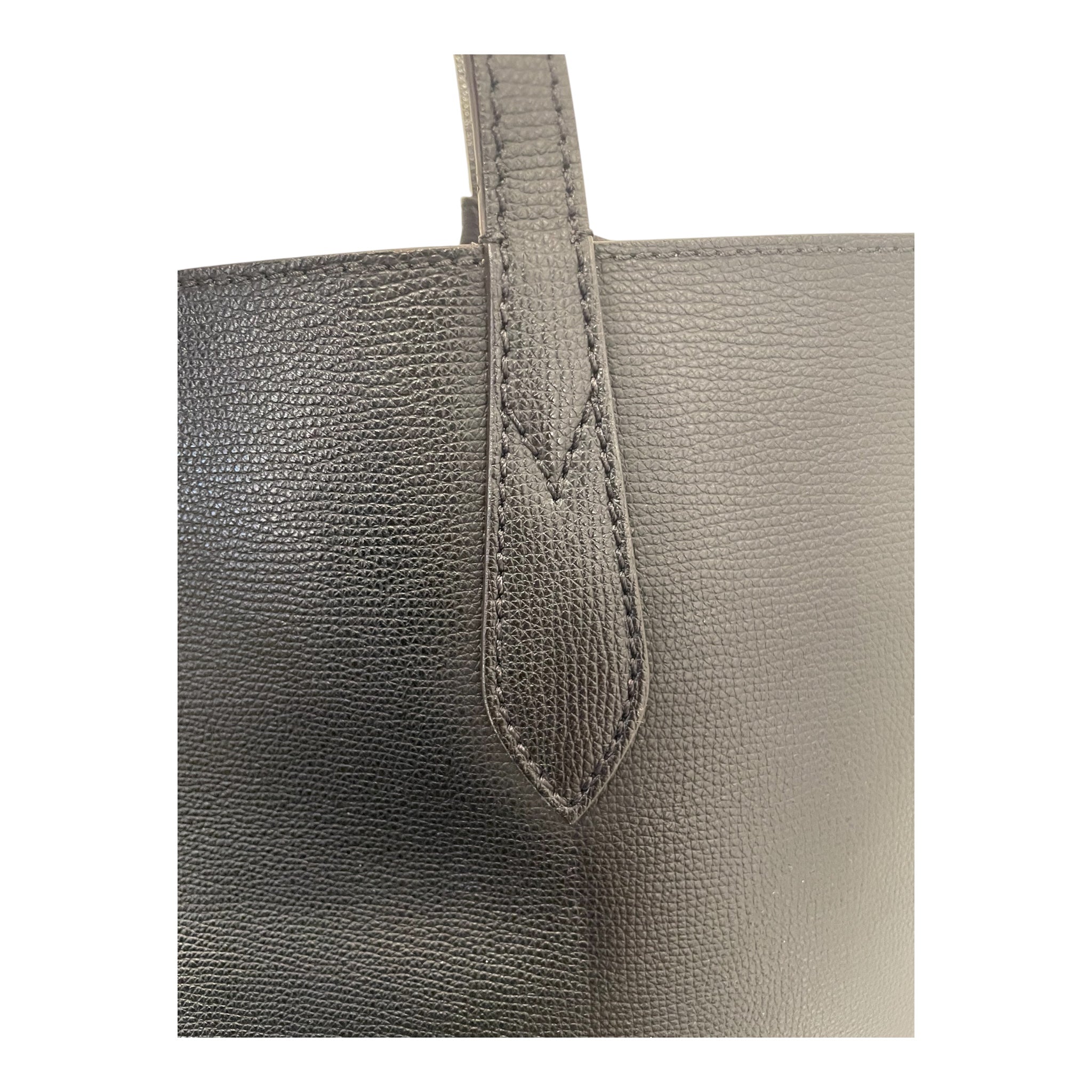 BURBERRY LONDON/Hand Bag/Leather/BLK/plaid interior reversible view 9