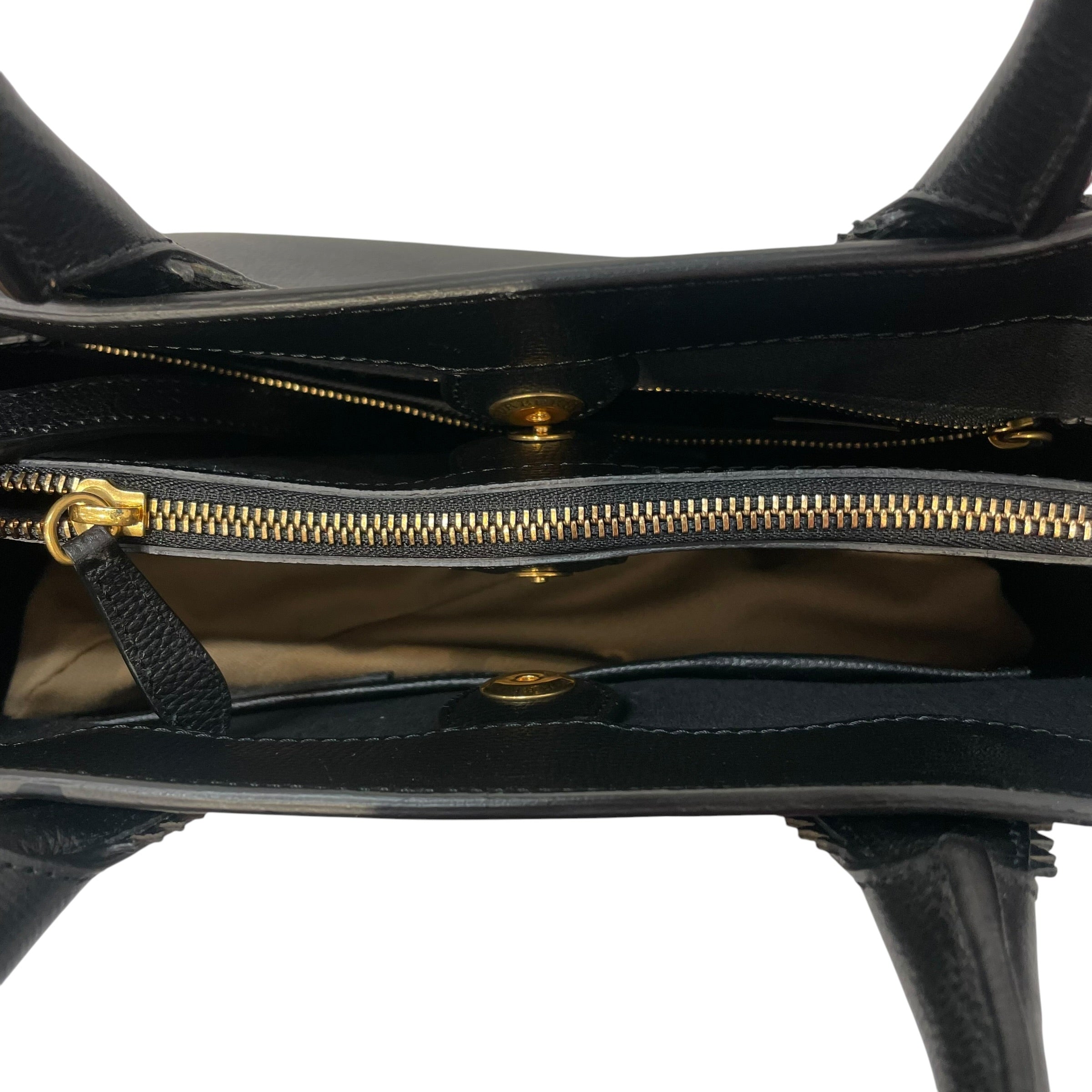 BURBERRY/Hand Bag/Leather/BLK/Brogue Banner Tote view 4