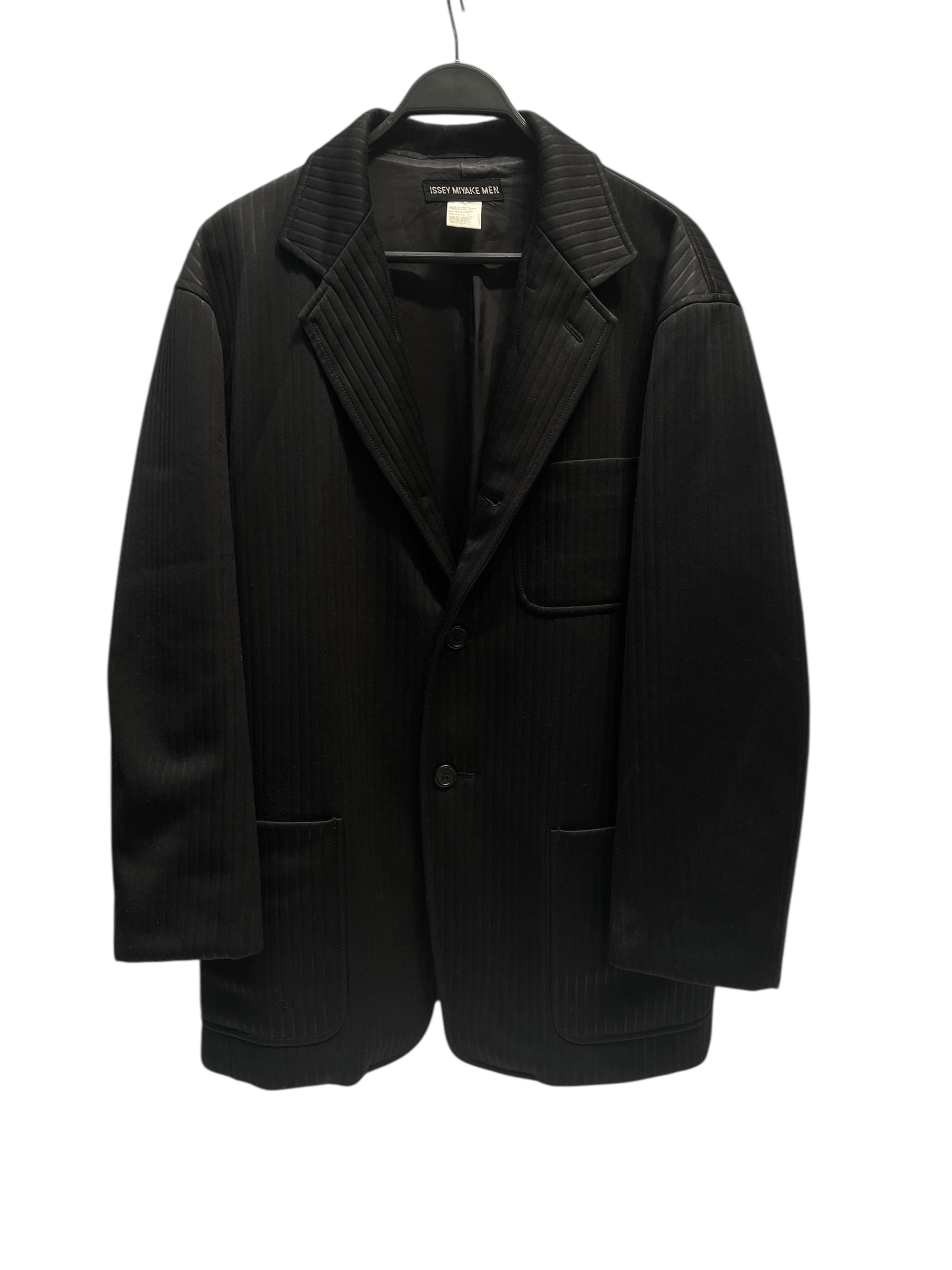 ISSEY MIYAKE/Jacket/4/Polyester/BLK/ view 1