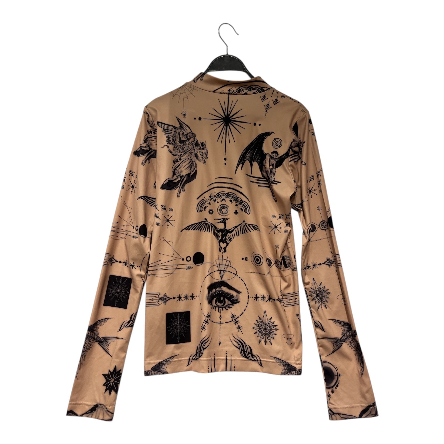 Jean Paul Gaultier/LS T-Shirt/M/Polyester/BEG/All Over Print/ view 2