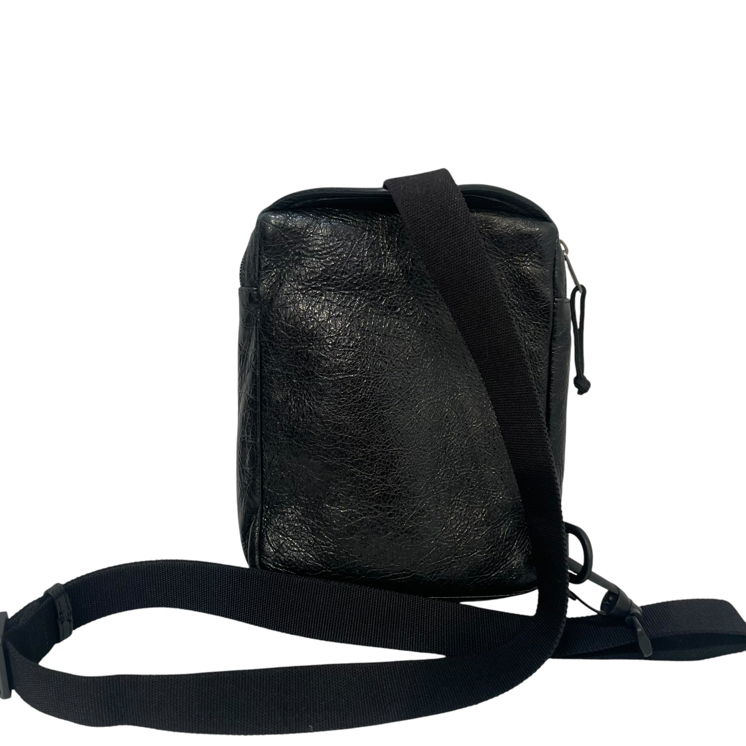 BALENCIAGA/Fanny Pack/Leather/BLK/ view 2