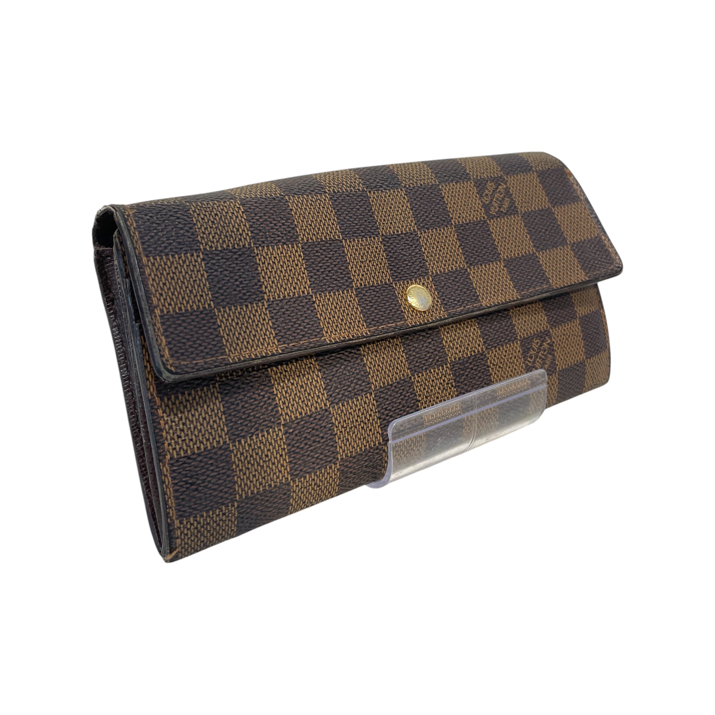 LOUIS VUITTON/Long Wallet/Monogram/Leather/BRW/Damier Ebene Emille view 1