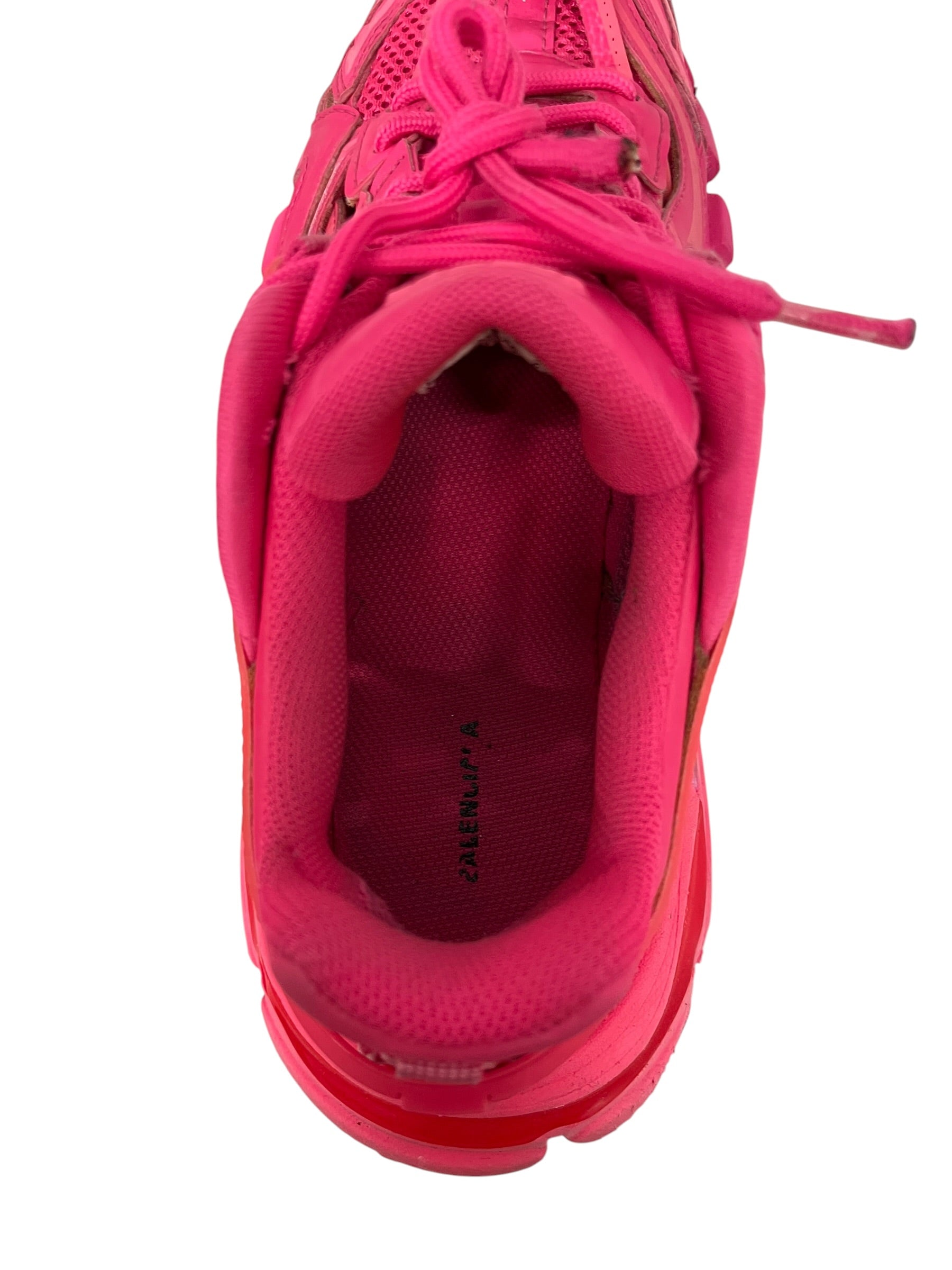 BALENCIAGA/Low-Sneakers/US 8/Polyester/PNK/NEON PINK TRACK view 3
