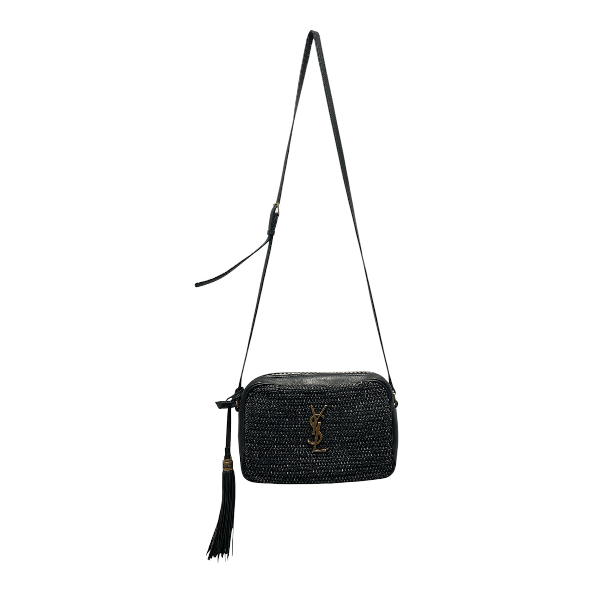 YVES SAINT LAURENT/Cross Body Bag/Leather/GRY/LOU CAMERA BAG view 1