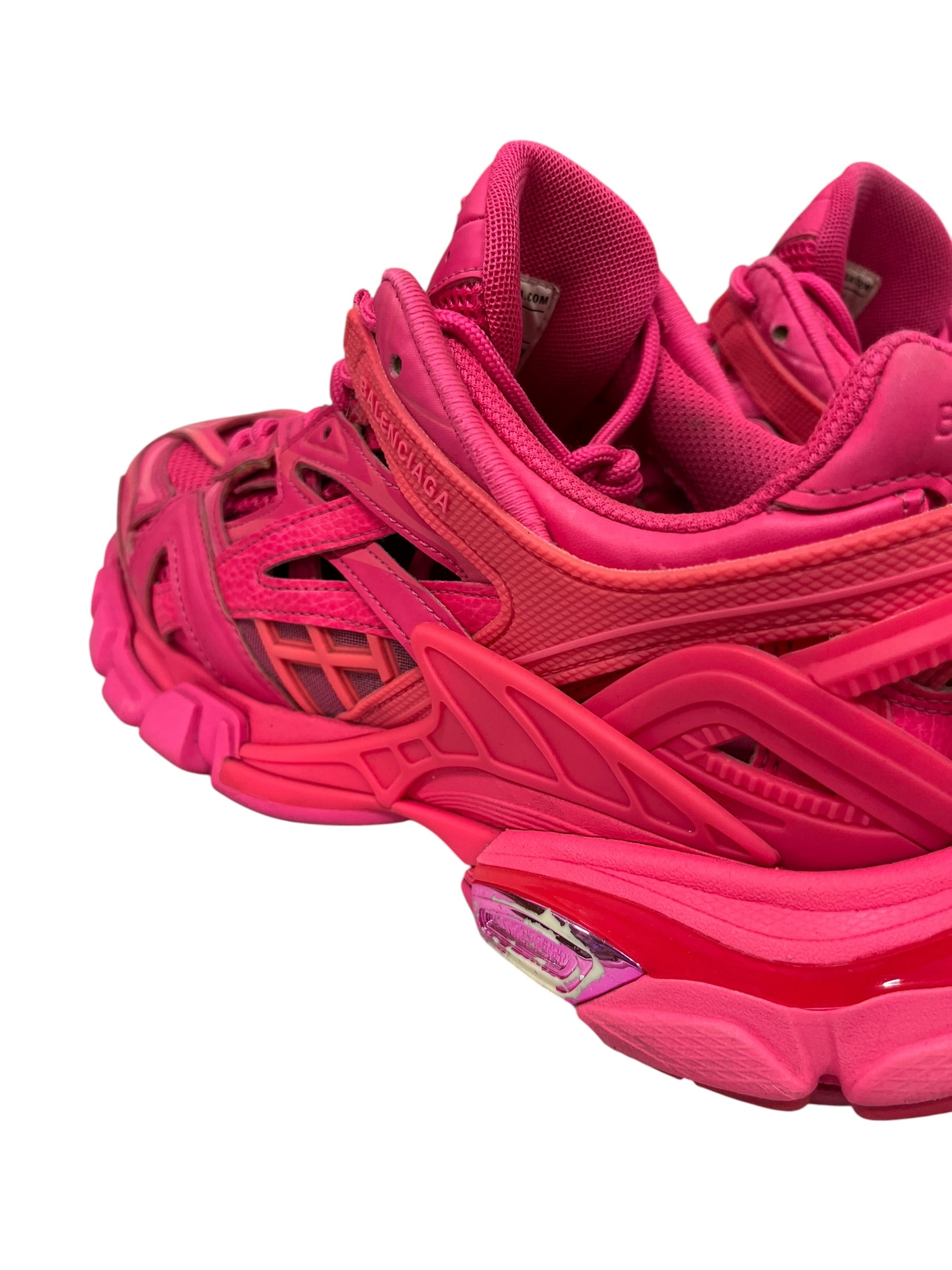 BALENCIAGA/Low-Sneakers/US 8/Polyester/PNK/NEON PINK TRACK view 4