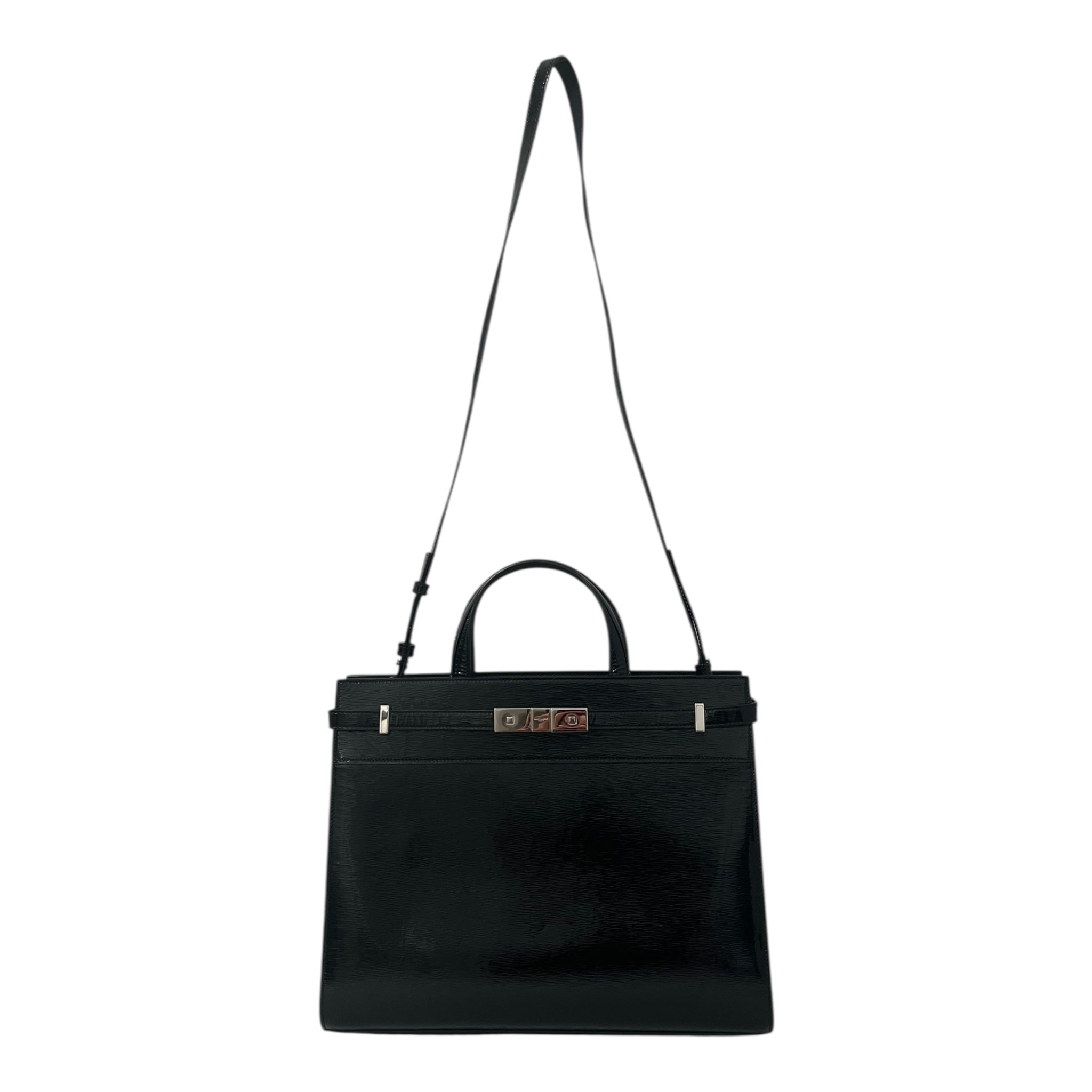 SAINT LAURENT/Bag/S/Leather/BLK/Manhattan Shopper view 1