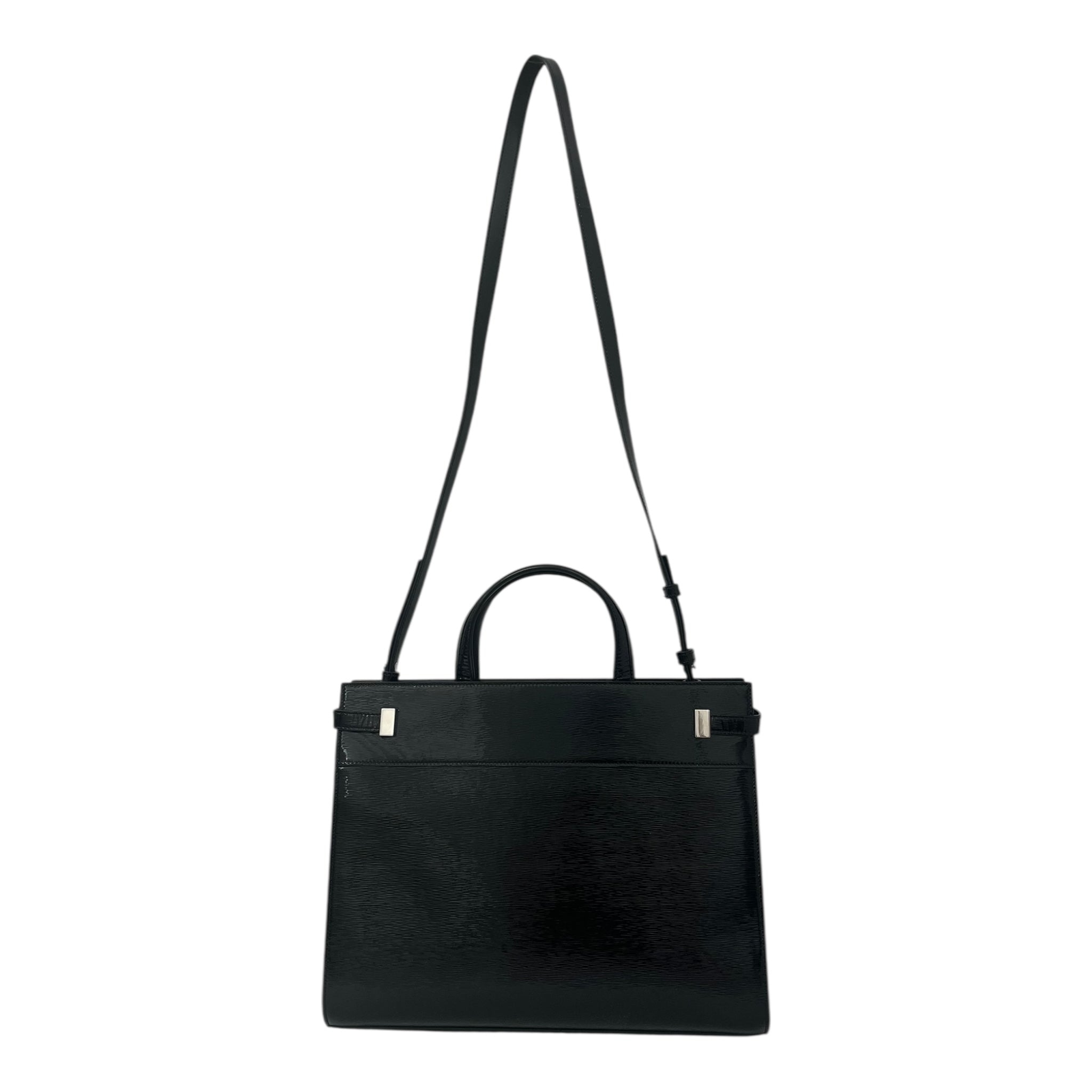 SAINT LAURENT/Bag/S/Leather/BLK/Manhattan Shopper view 2
