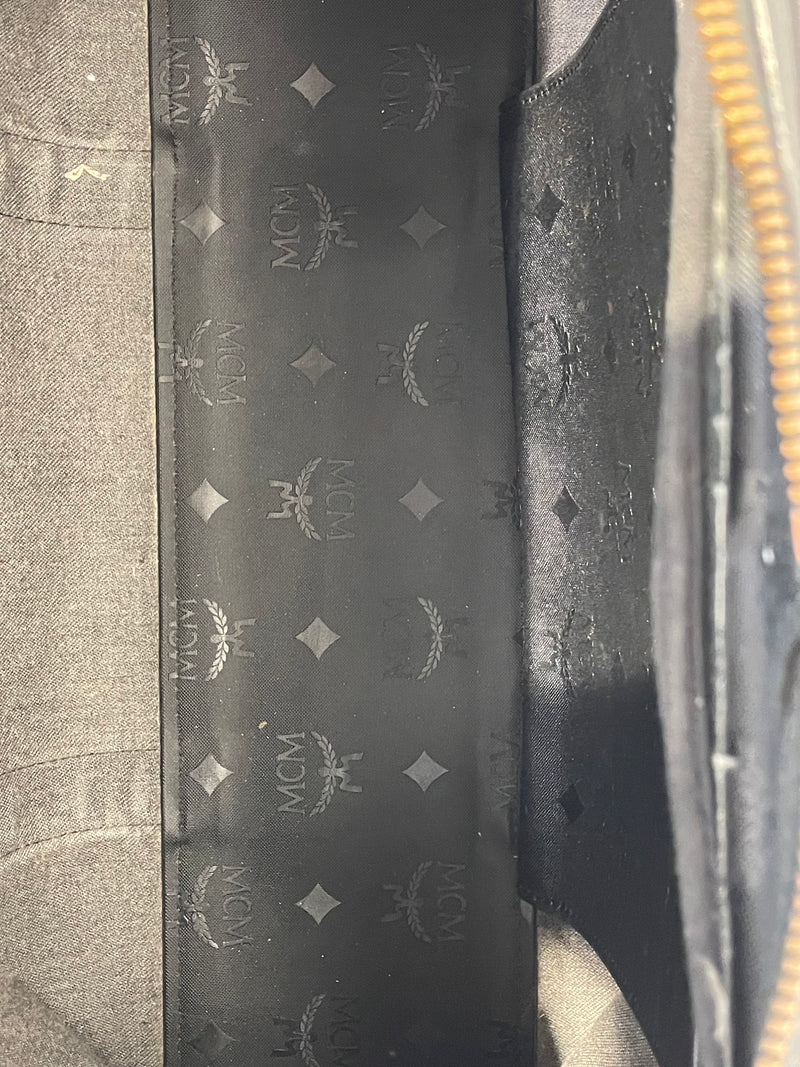 MCM/Hand Bag/All Over Print/BLK/