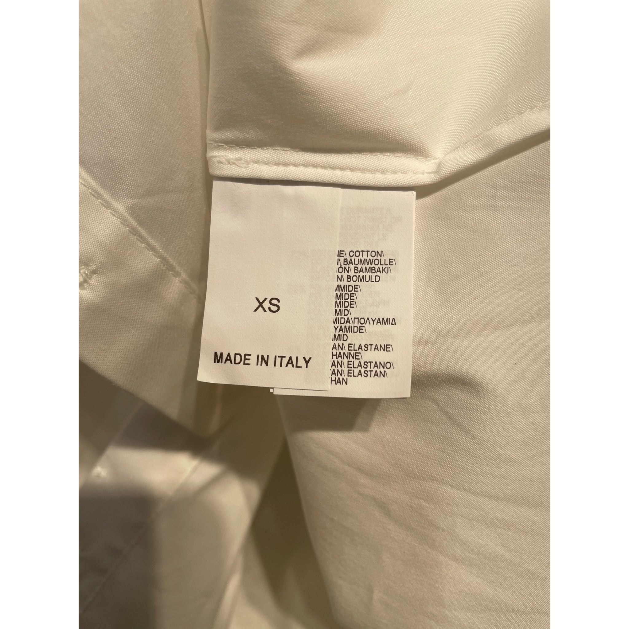 BRUNELLO CUCINELLI/LS Shirt/XS/Cotton/WHT/cuff details view 4