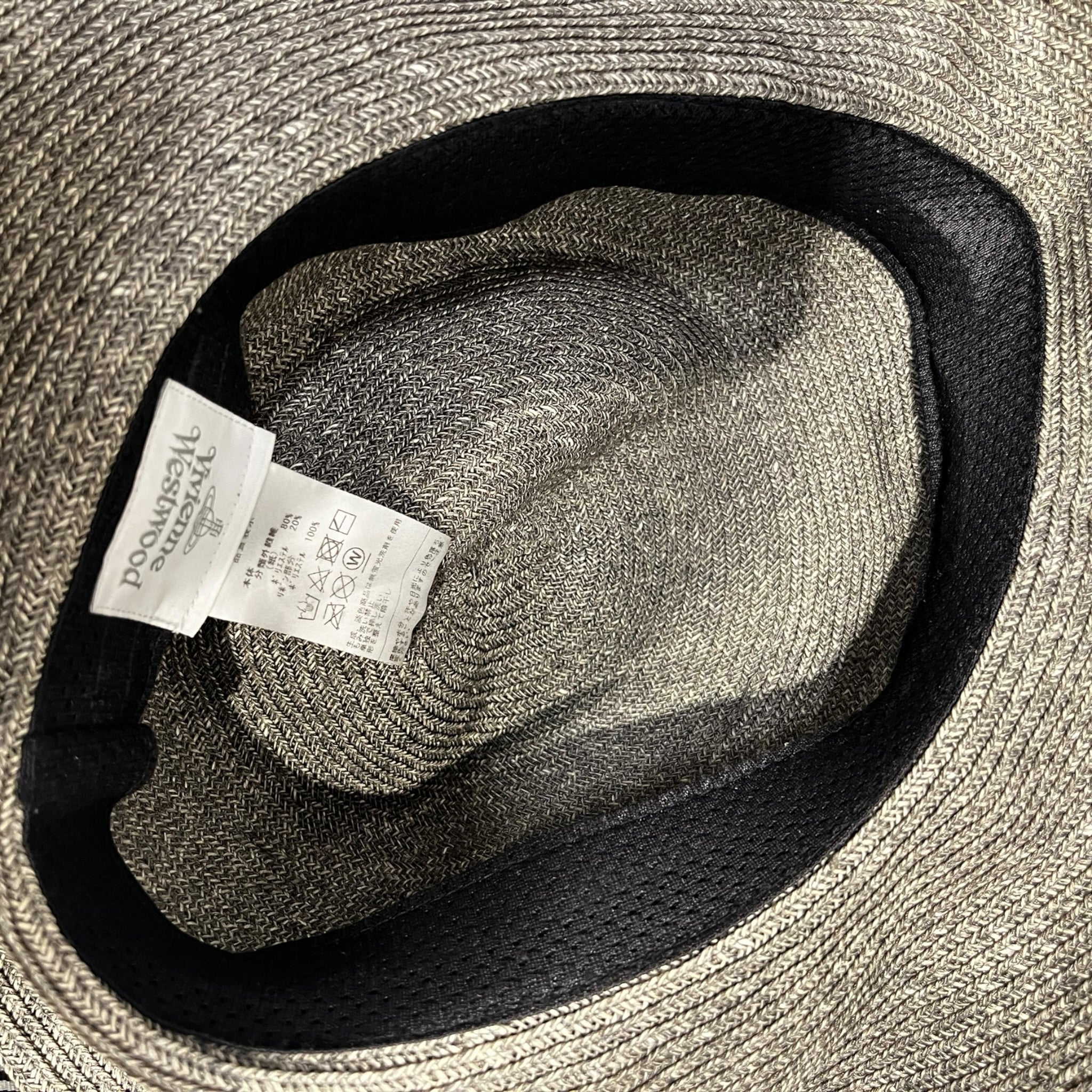 Vivienne Westwood/Hat/GRY/L's/striped ribbon view 2