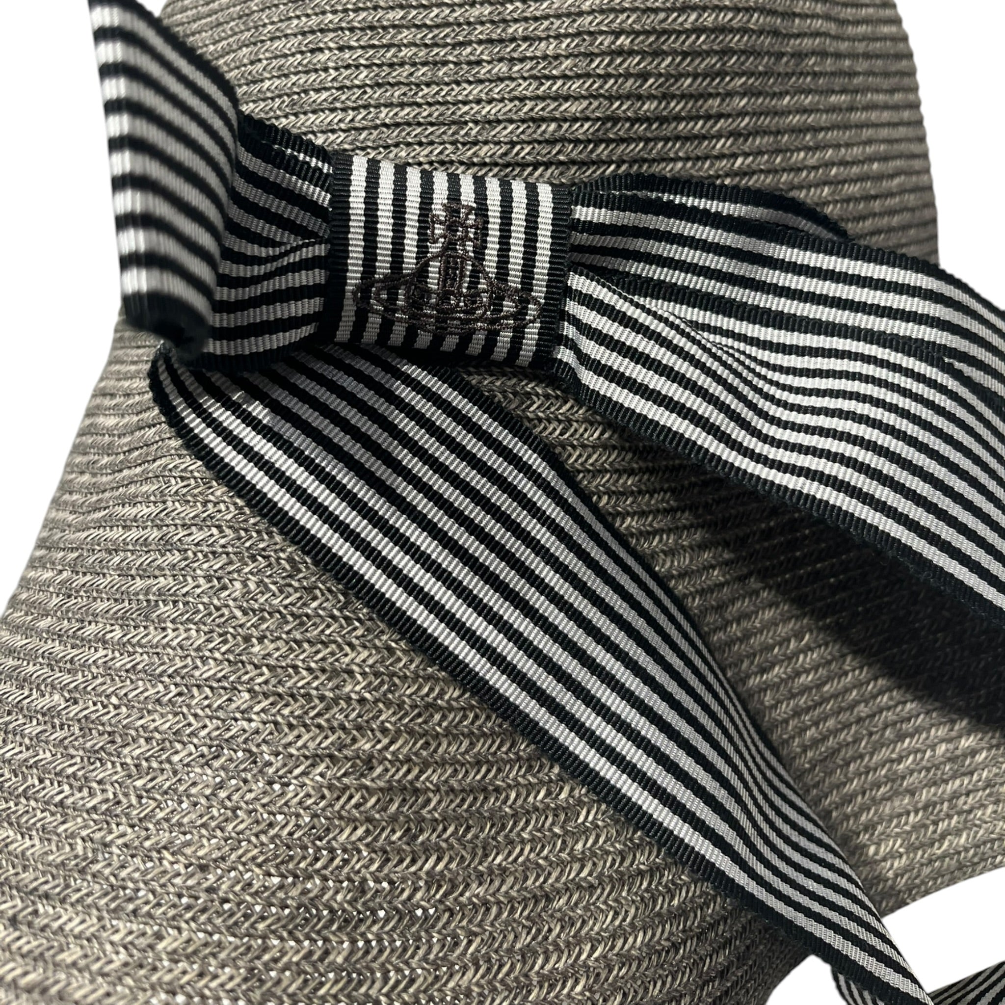 Vivienne Westwood/Hat/GRY/L's/striped ribbon view 4