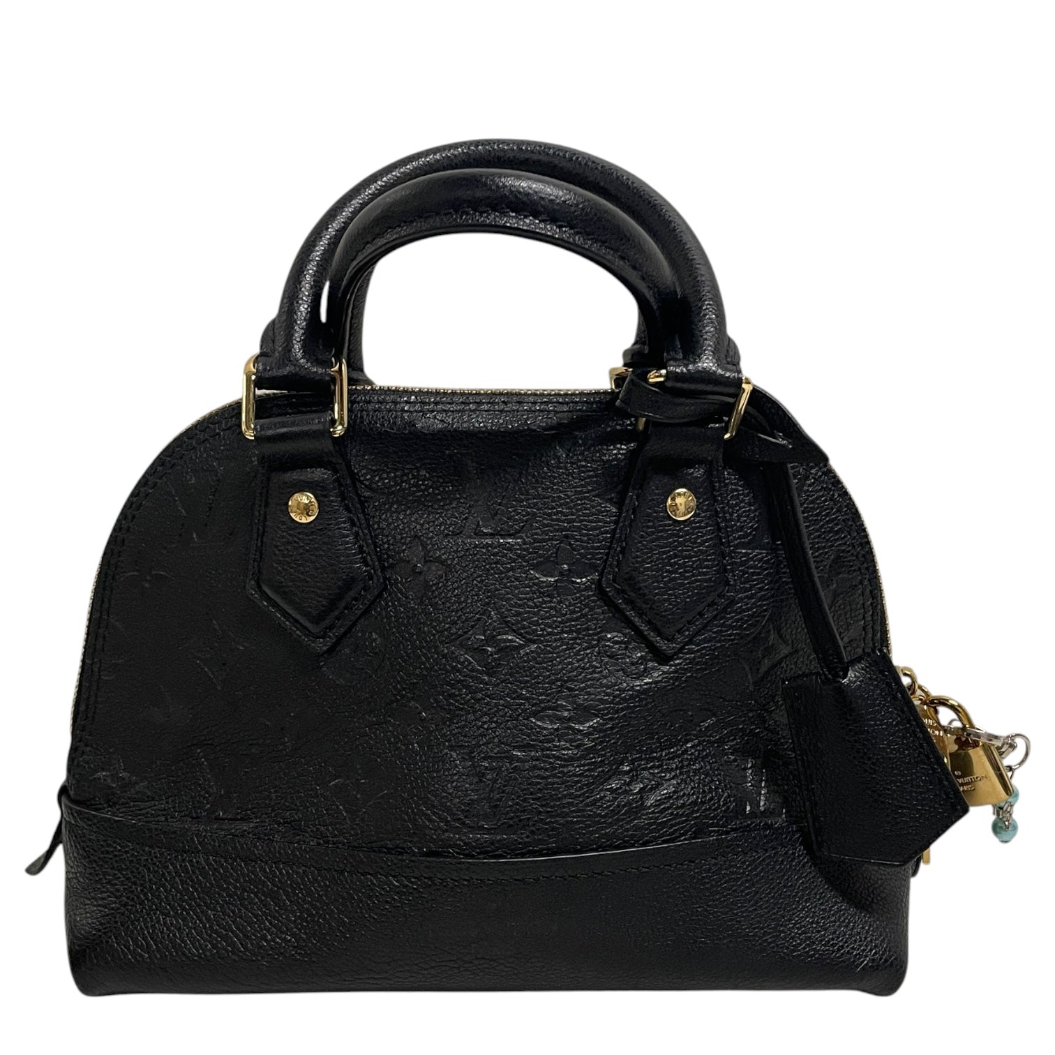 LOUIS VUITTON/Bag/Leather/BLK/gold hardware neo alma bb view 2