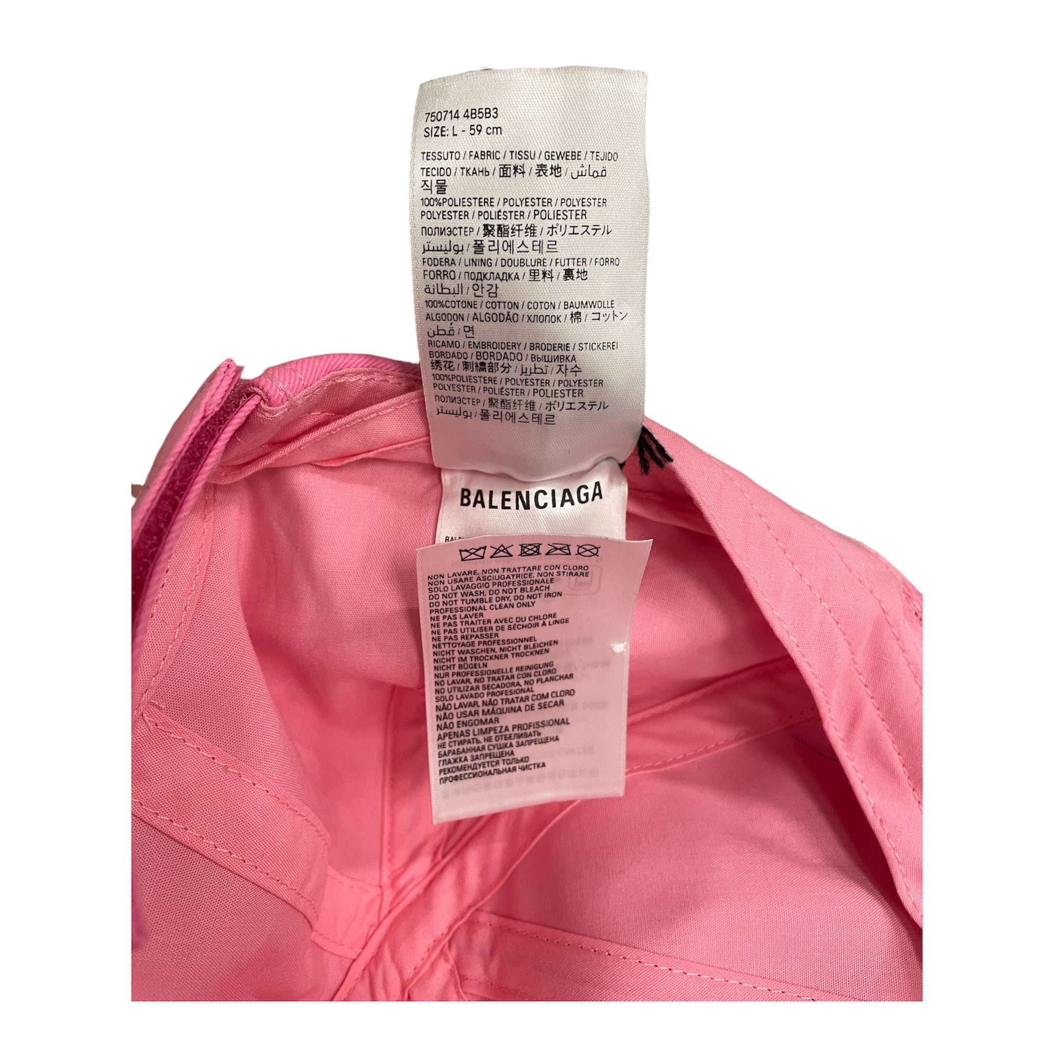 BALENCIAGA/Cap/Cotton/PNK/www.balenciaga.com view 5