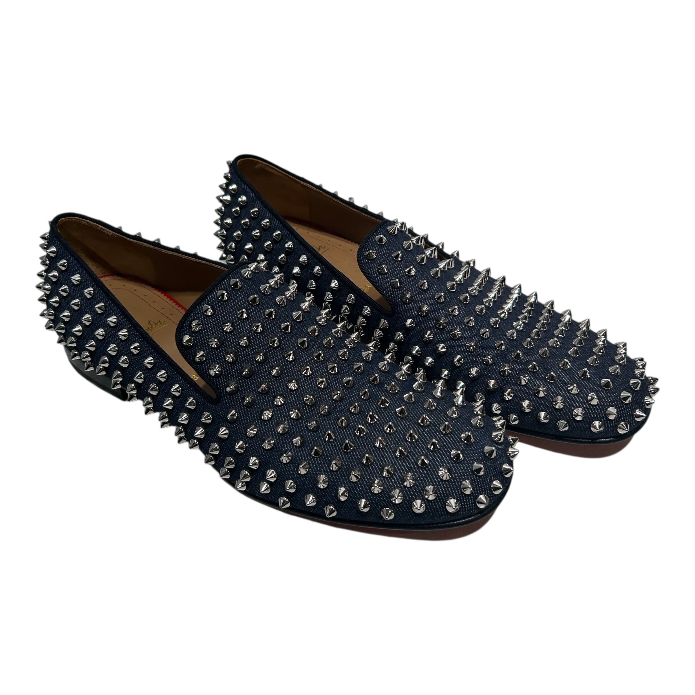 Christian Louboutin/Loafers/EU 42.5/Denim/NVY/SPIKE DANDELION view 1