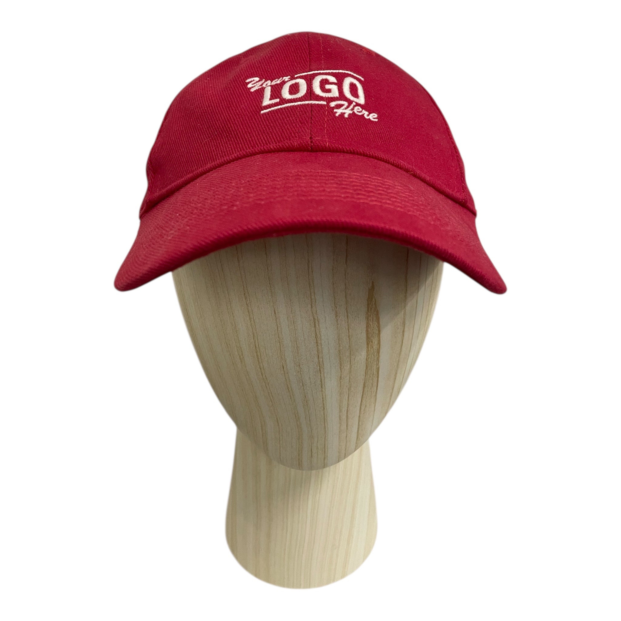 BALENCIAGA/Cap/L/Cotton/RED/YOUR LOGO HERE DAD CAP view 1