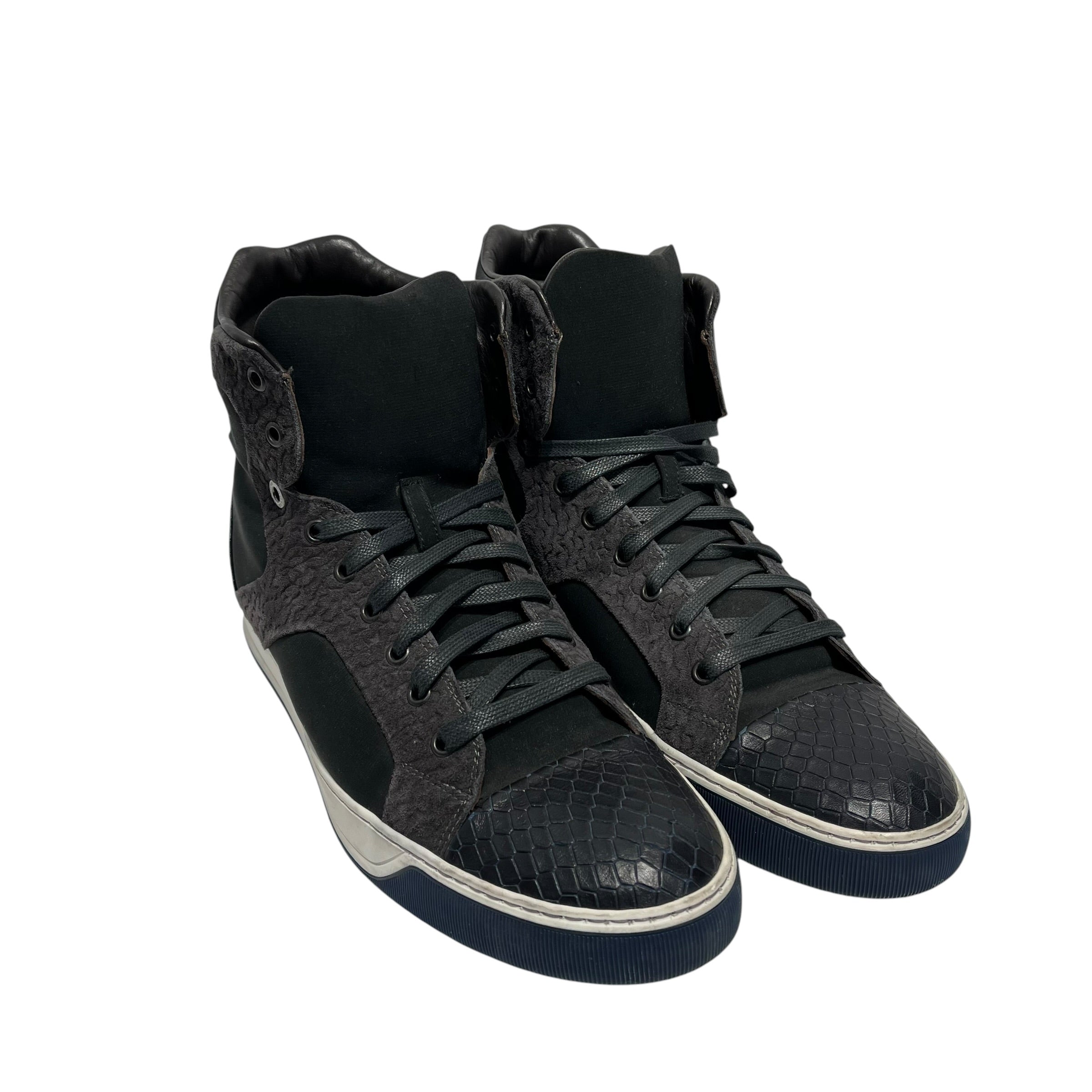 LANVIN/Hi-Sneakers/US 9/BLK/PBP3BCO HI TOP CURBIES view 1