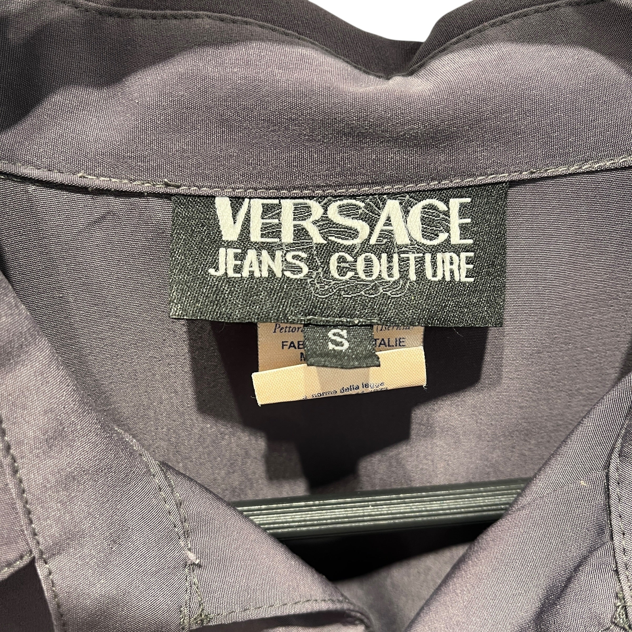 VERSACE JEANS COUTURE/LS Shirt/S/Cotton/GRY/MEDUSA EMBLEM/CHEST POCKET view 3