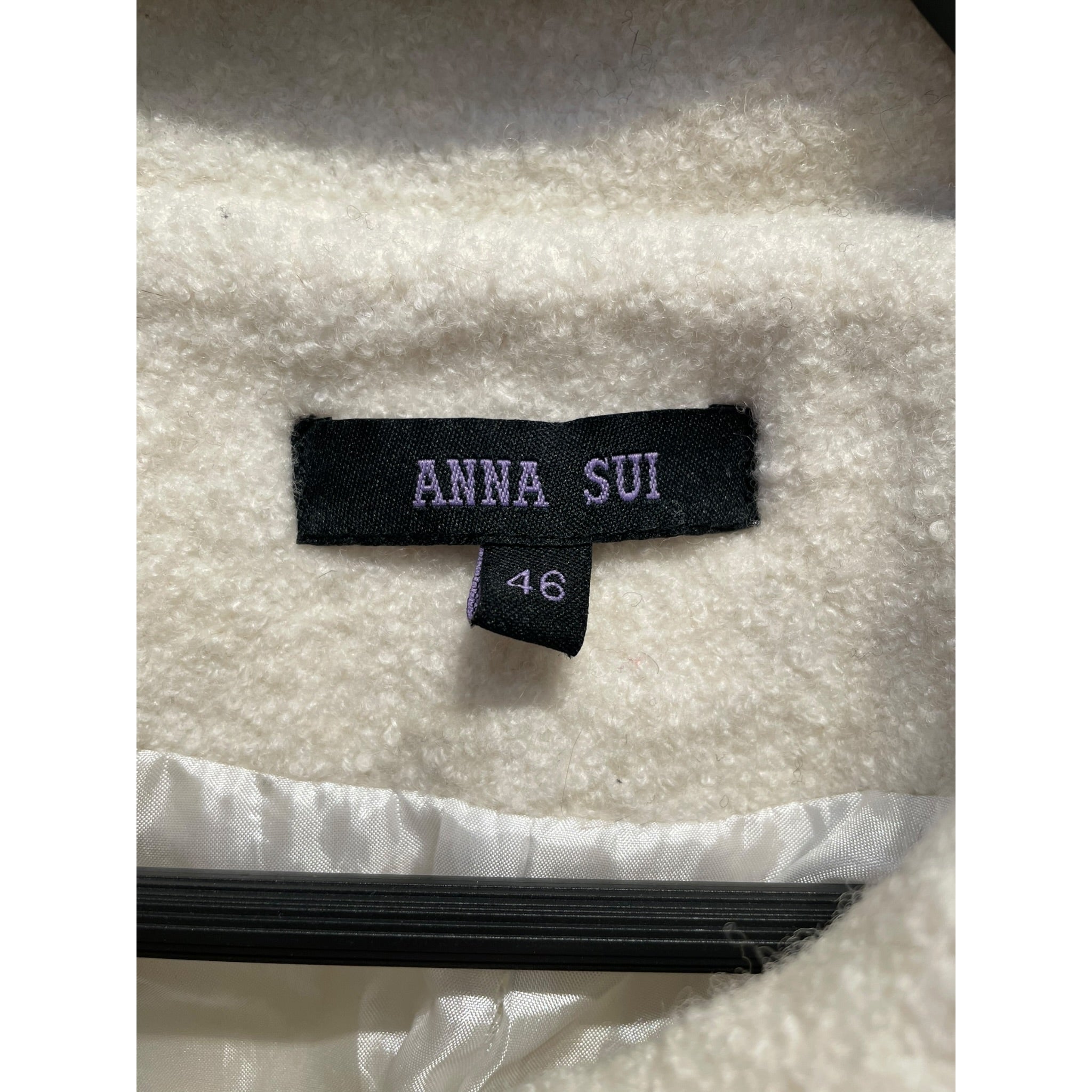 ANNA SUI/Coat/46/Cotton/CRM/ASYMETICAL COLLAR view 3