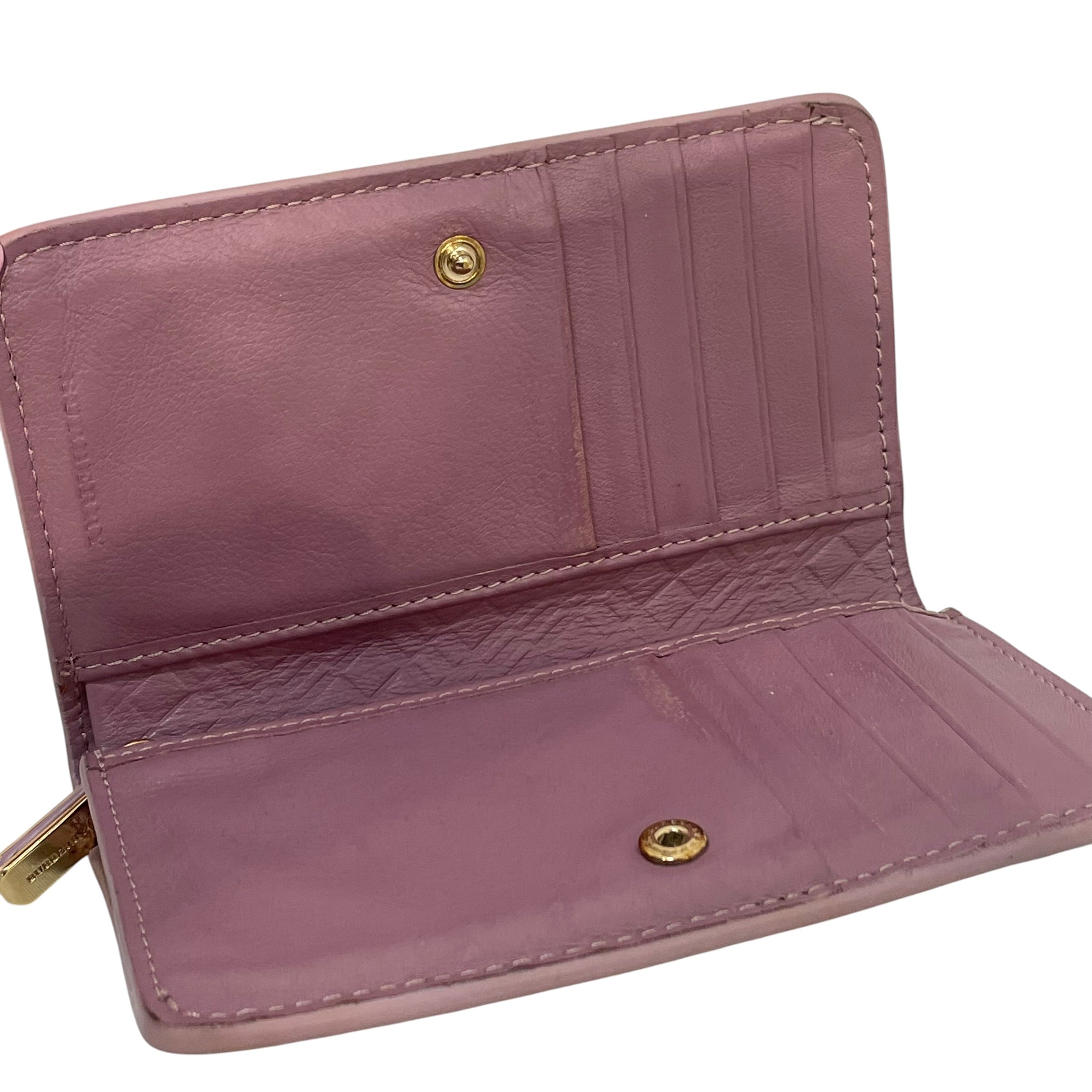 BURBERRY/Bifold Wallet/Leather/PNK/ view 4