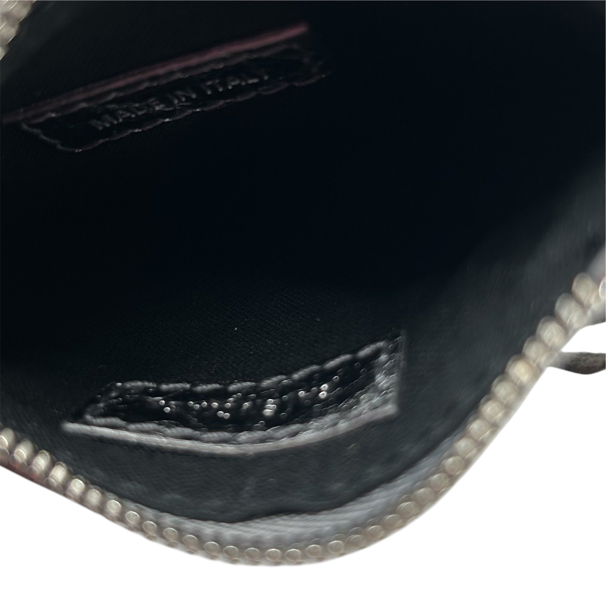 BALENCIAGA/Coin Wallet/Leather/SLV/Silver Cagole Coin Pouch view 3