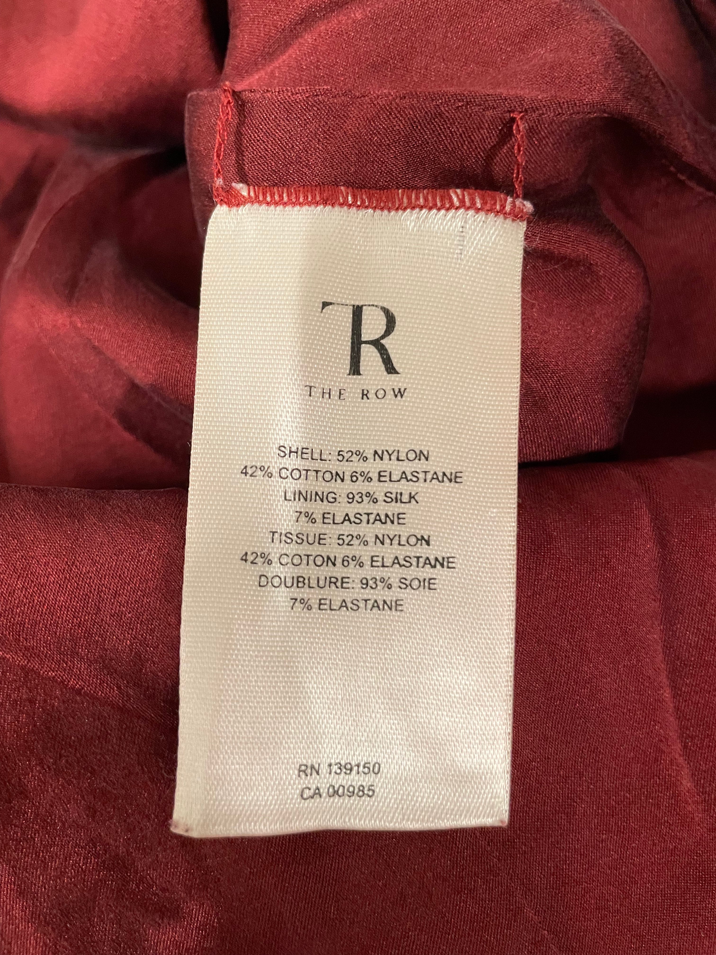 THE ROW/Dress/Cotton/RED/OPEN TOP view 4