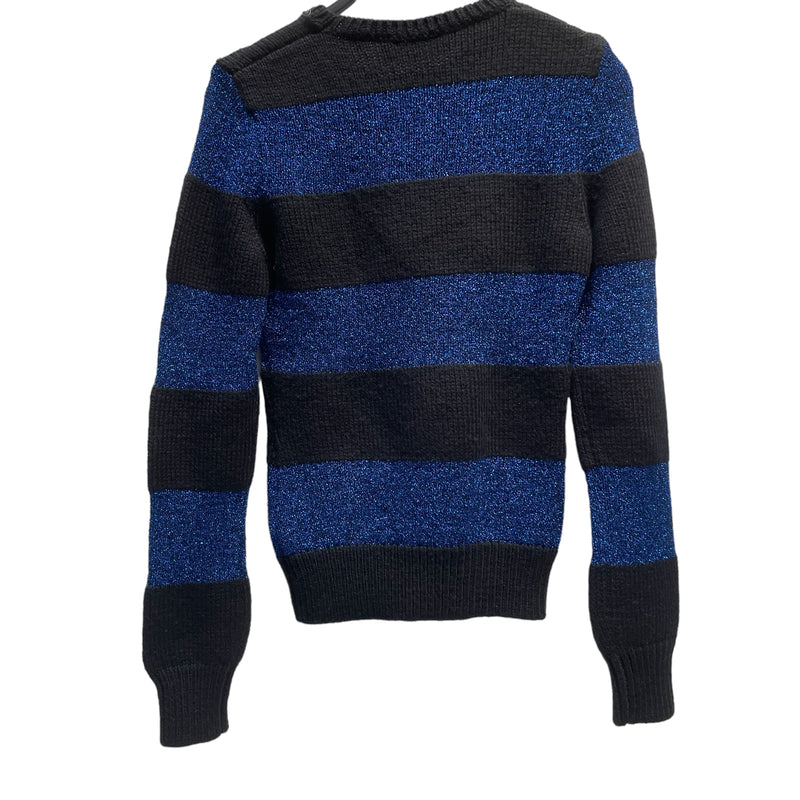 DSQUARED2/Heavy Sweater/S/Stripe/Cotton/BLK/