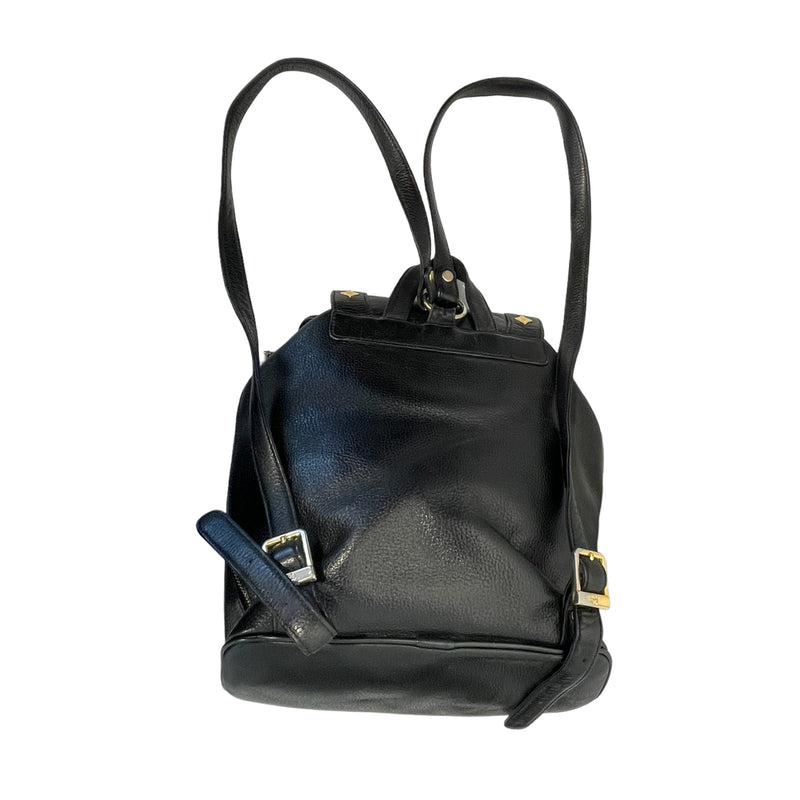 MCM/Backpack/M/Leather/BLK/