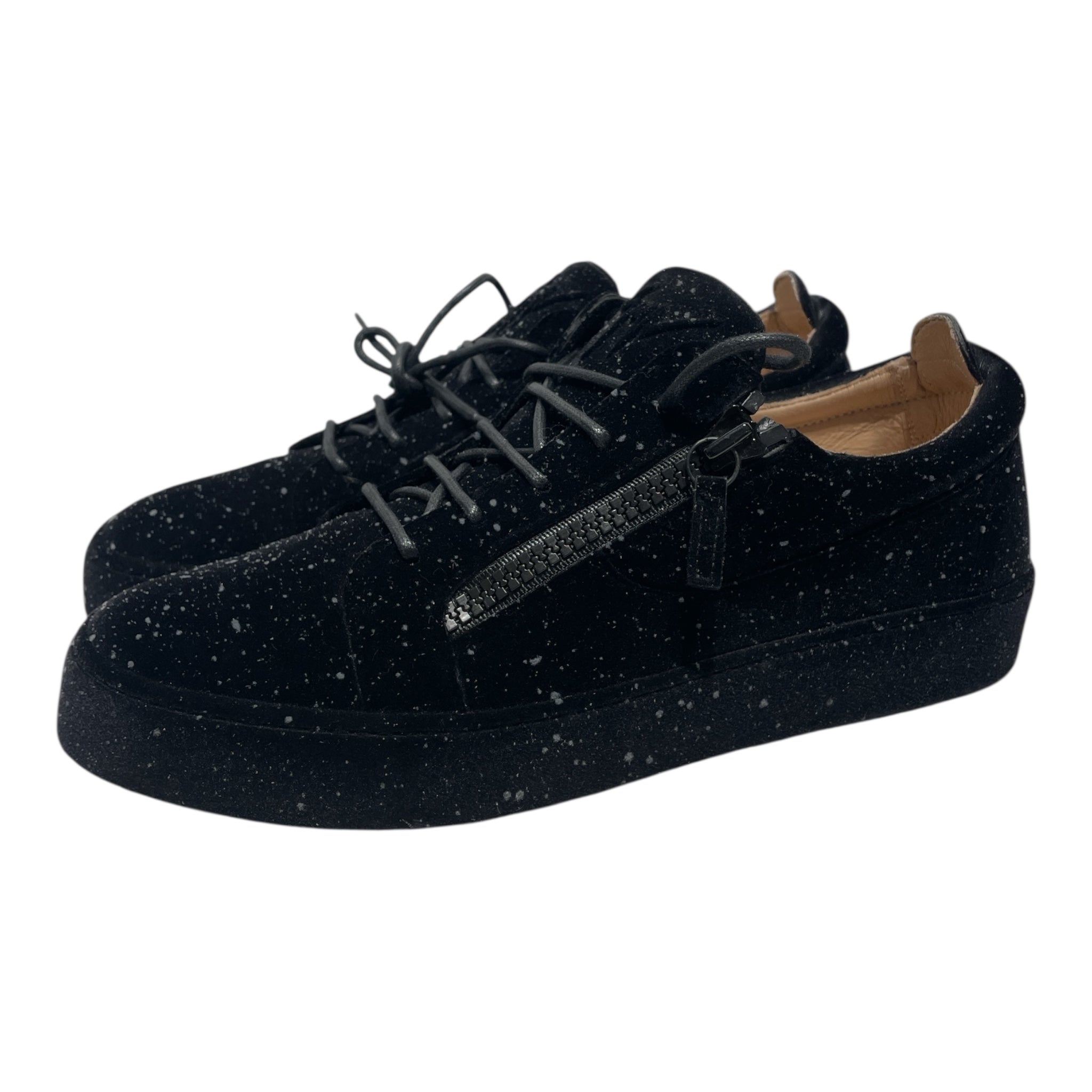 Giuseppe Zanotti/Hi-Sneakers/EU 44.5/Velour/BLK/Low Sneaker Black Velvet view 2