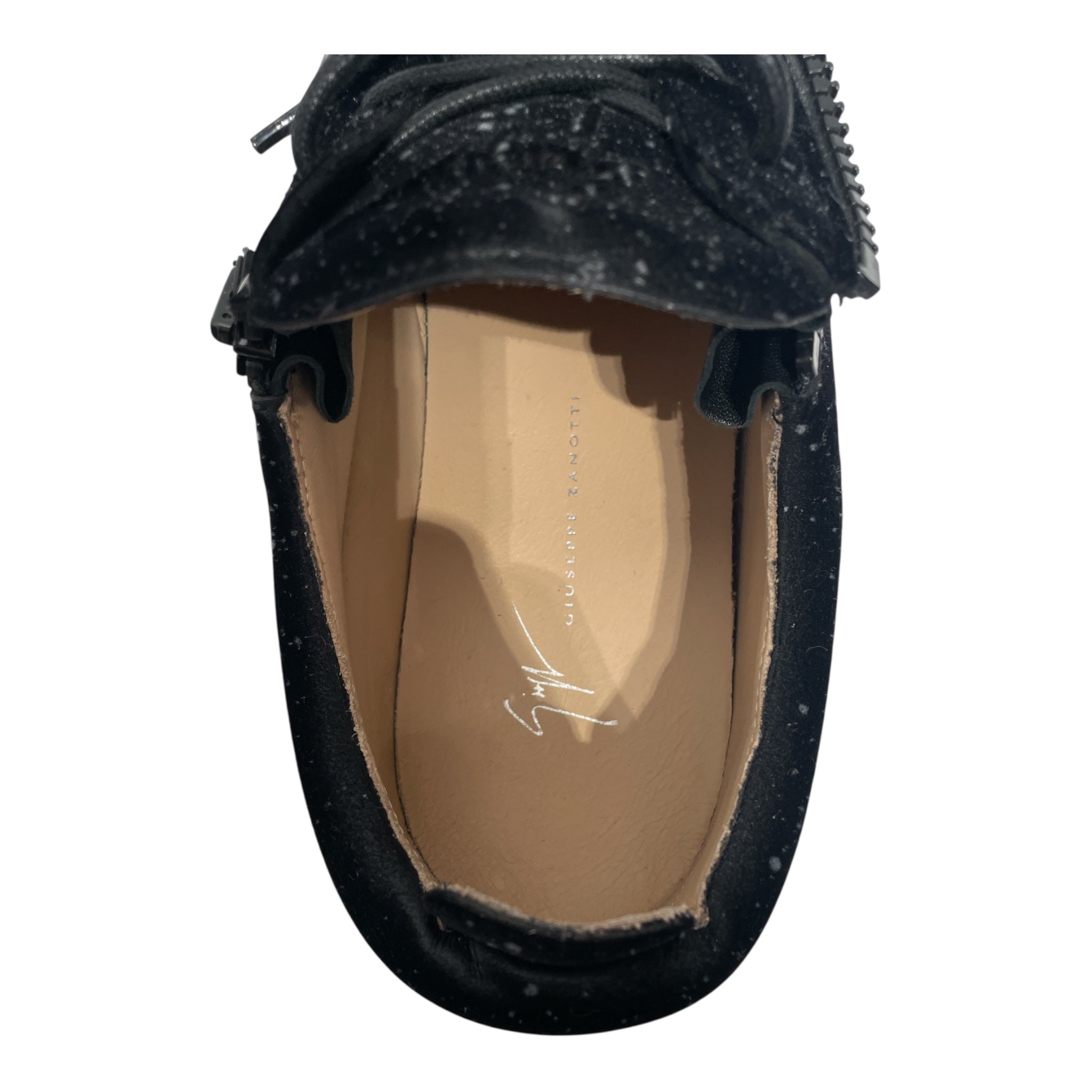 Giuseppe Zanotti/Hi-Sneakers/EU 44.5/Velour/BLK/Low Sneaker Black Velvet view 3