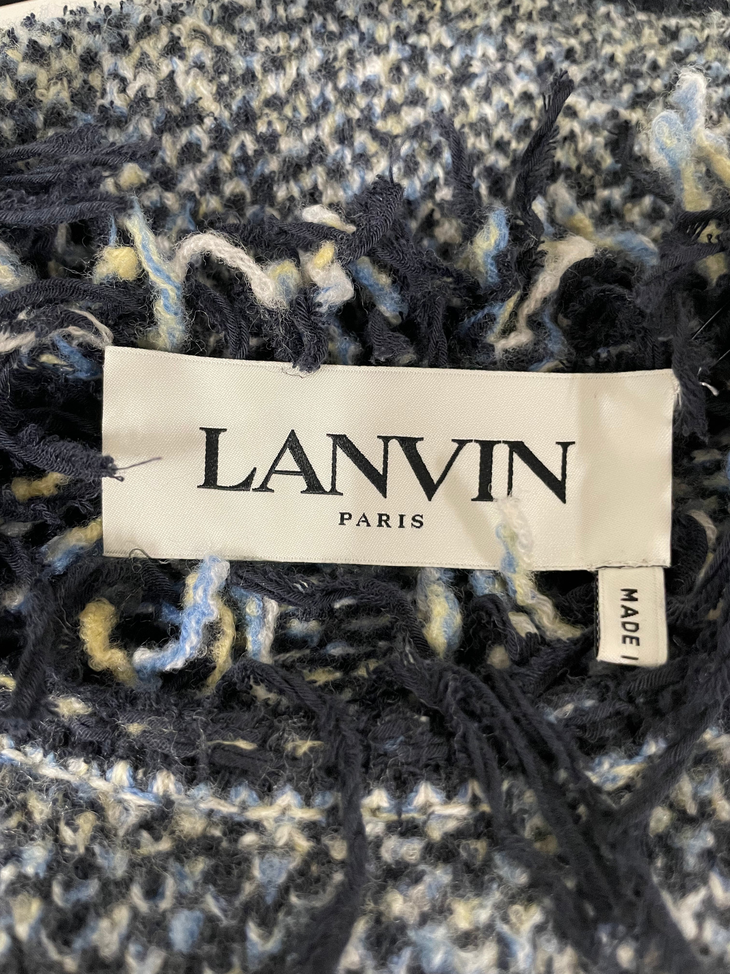 LANVIN/LS Dress/Cotton/BLU/ view 3