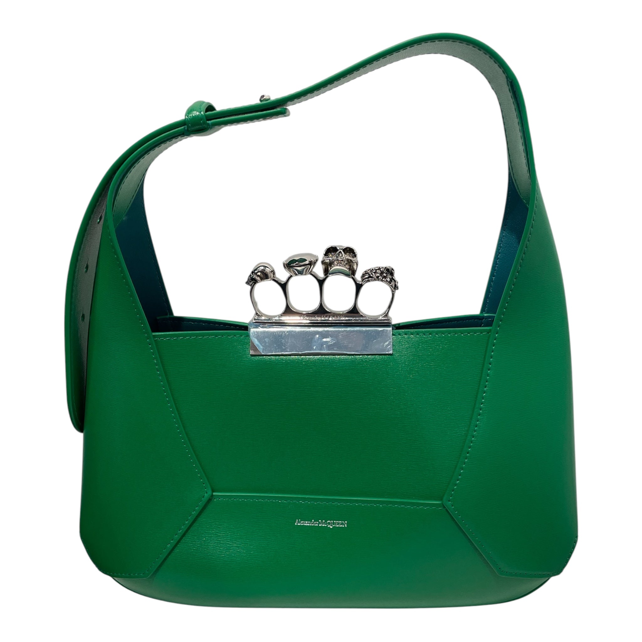 Alexander McQueen/Hand Bag/Leather/GRN/BRASS KNUCKLE HAND BAG view 1