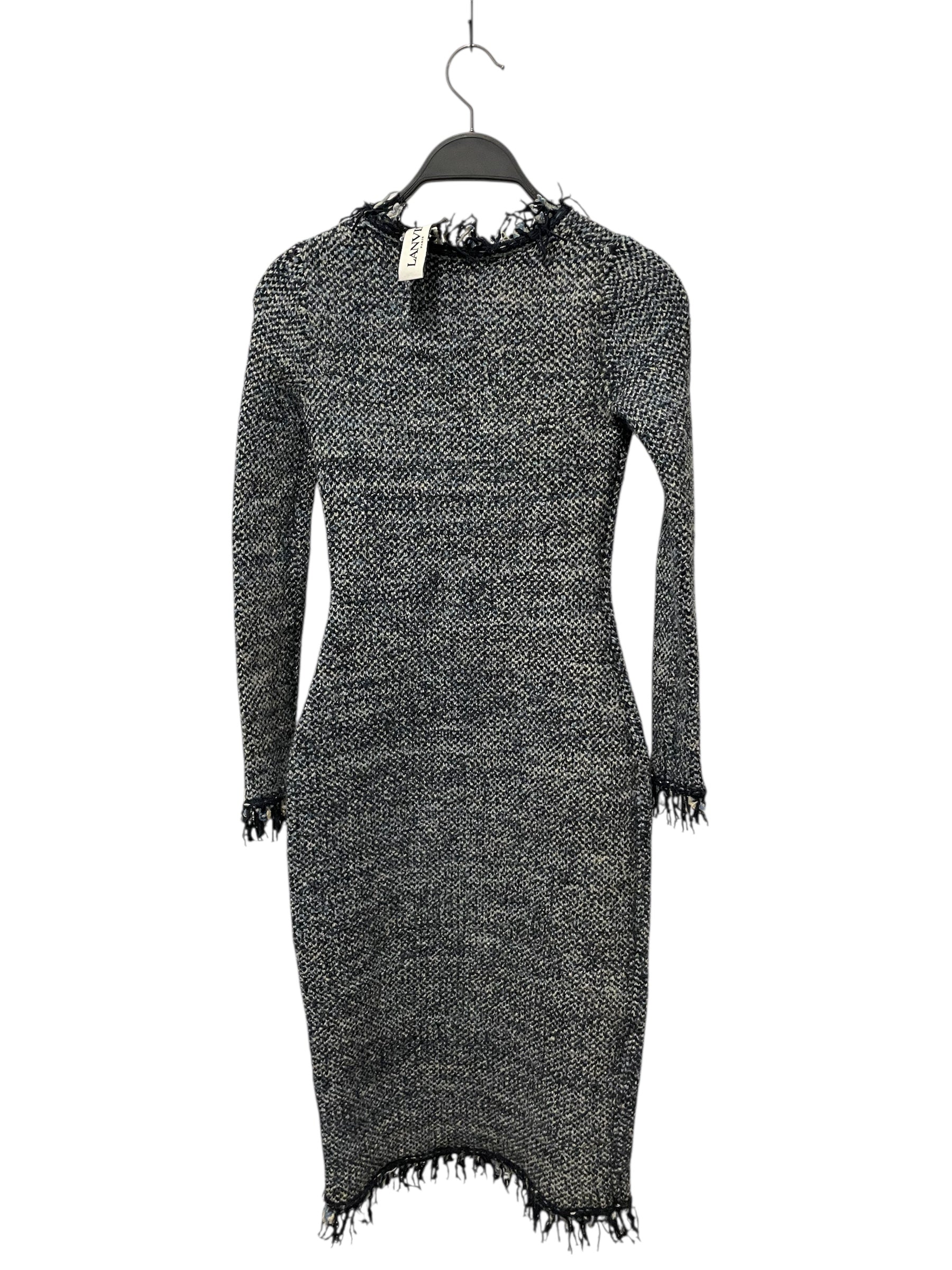LANVIN/LS Dress/Cotton/BLU/ view 2