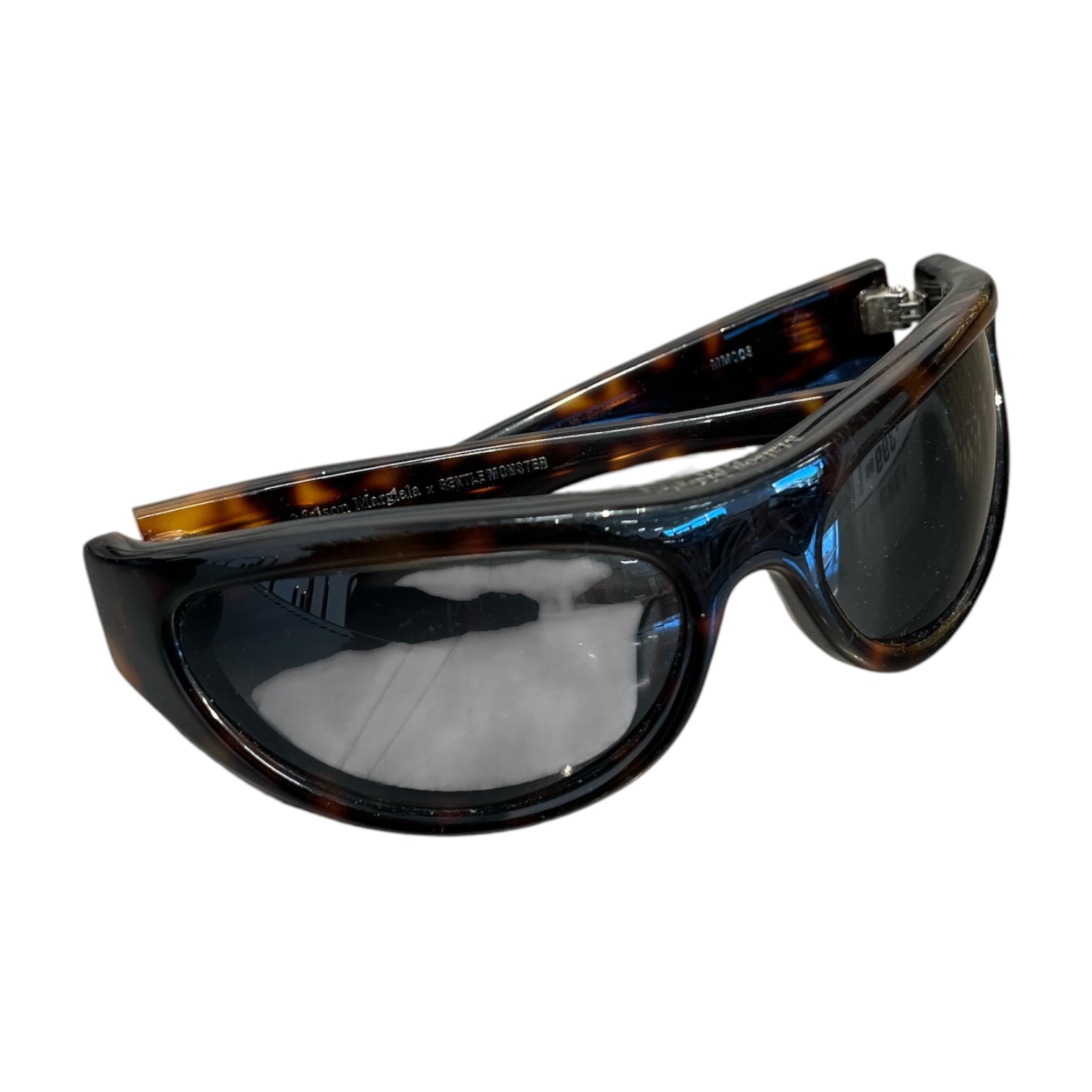 GENTLE MONSTER/Maison Margiela/Sunglasses/Tortoiseshell Pattern/CML/M's/dual-wear aviator frame view 1