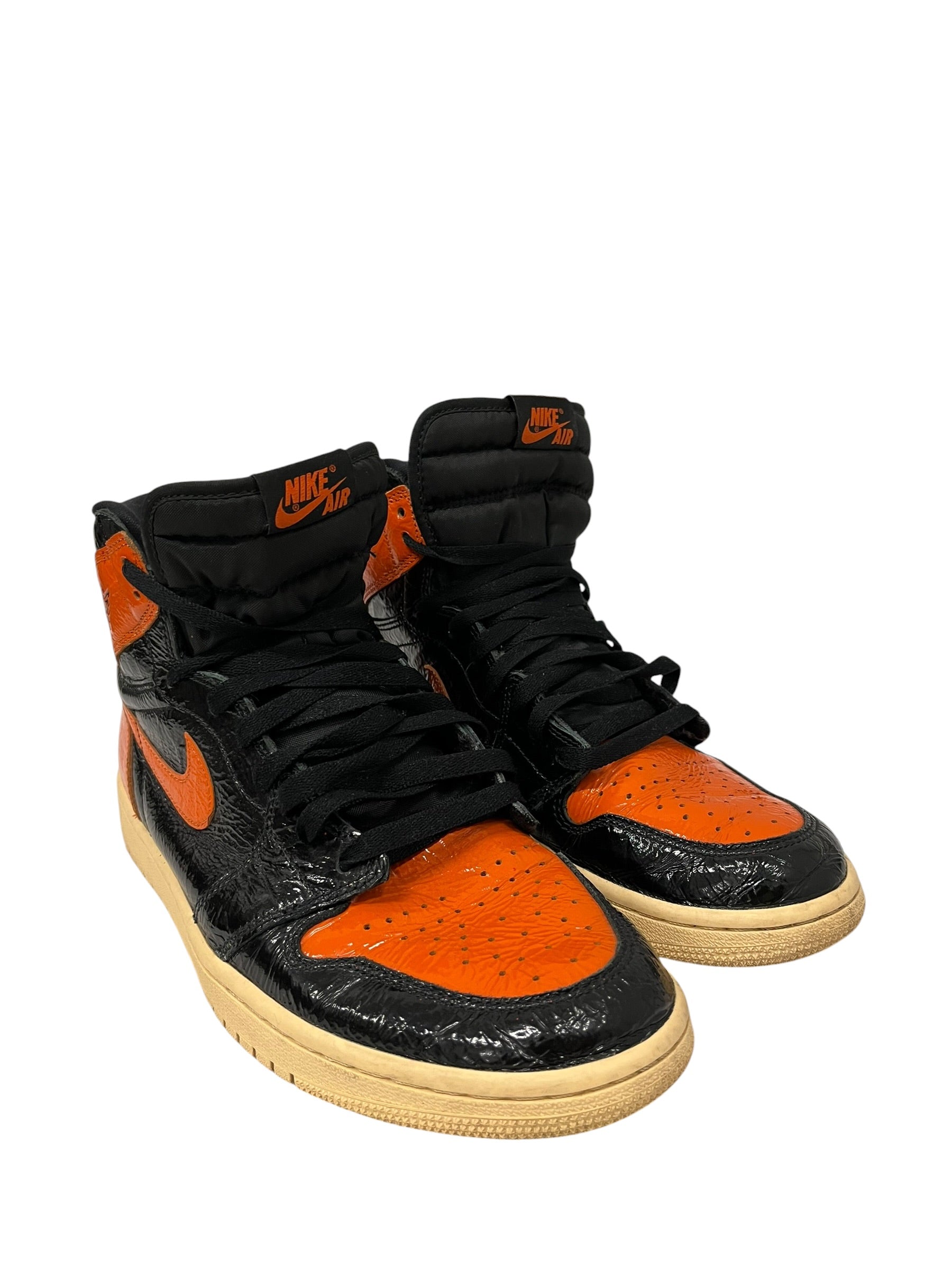 NIKE/Hi-Sneakers/US 11/Leather/ORN/U-Tip/SHATTERED BACKBOARD JORDAN 1 view 1