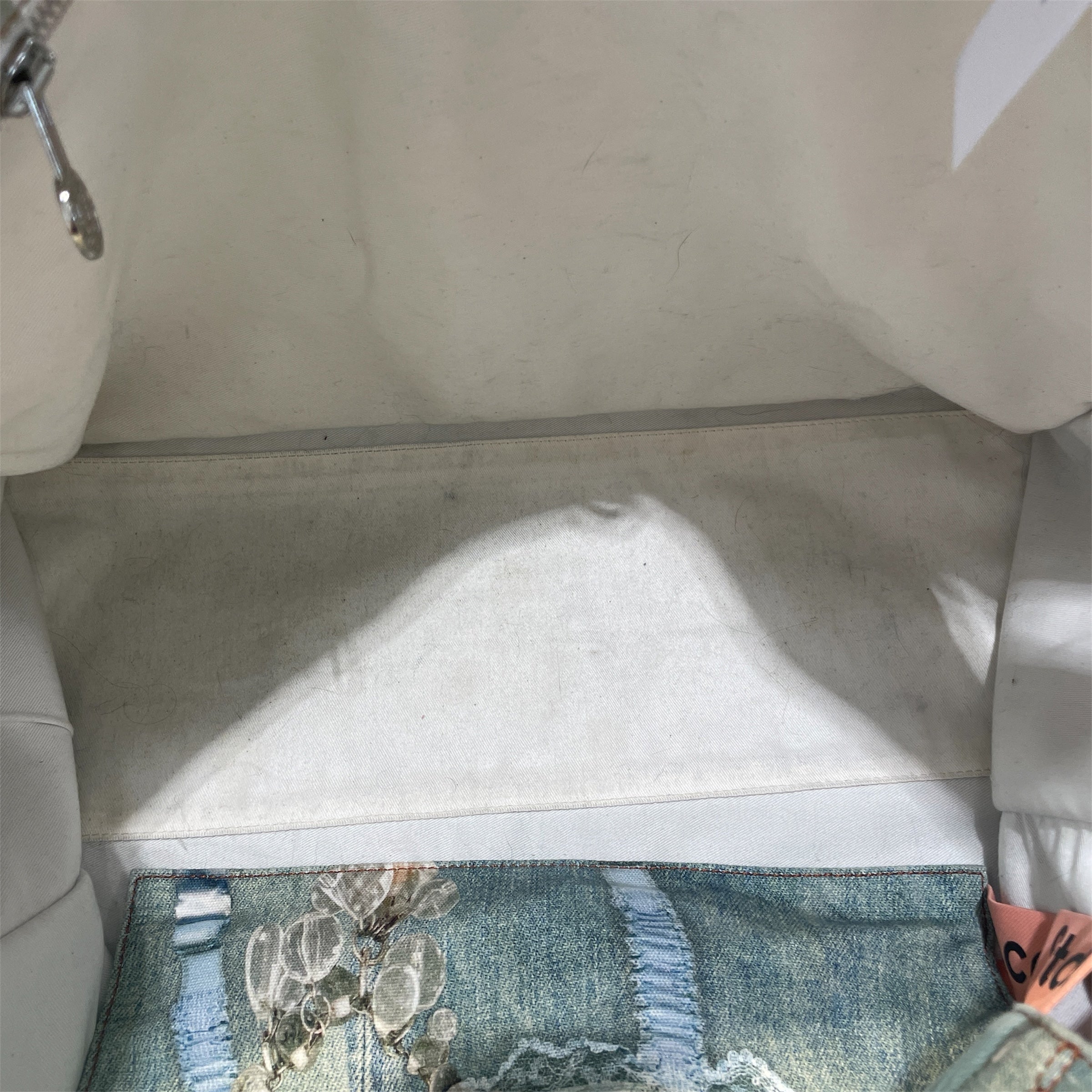 Acne Studios/Tote Bag/All Over Print/Cotton/MLT/Trompe L'oeil Denim Effect view 5