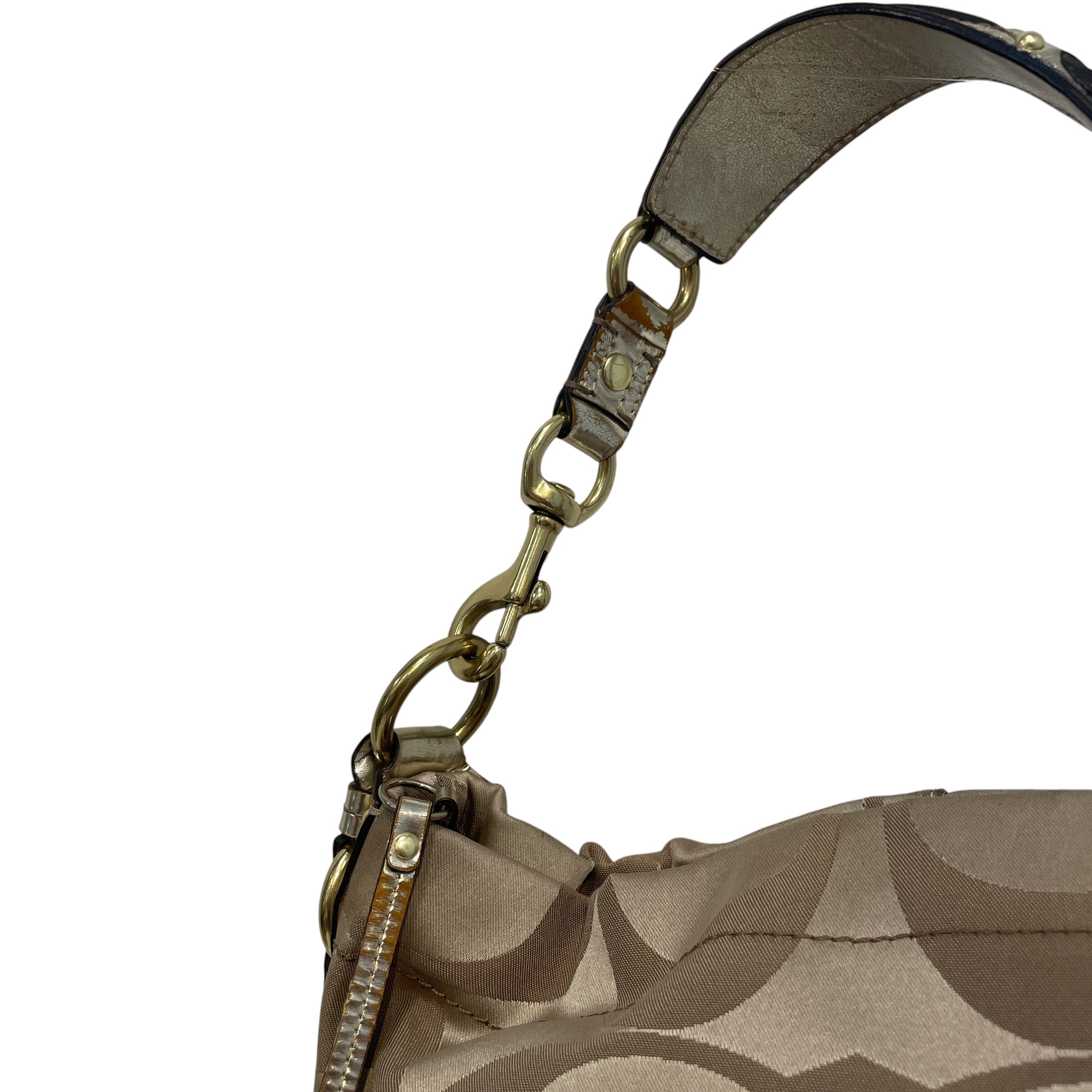 COACH/Hand Bag/Monogram/Leather/BEG/Carly Hobo view 4
