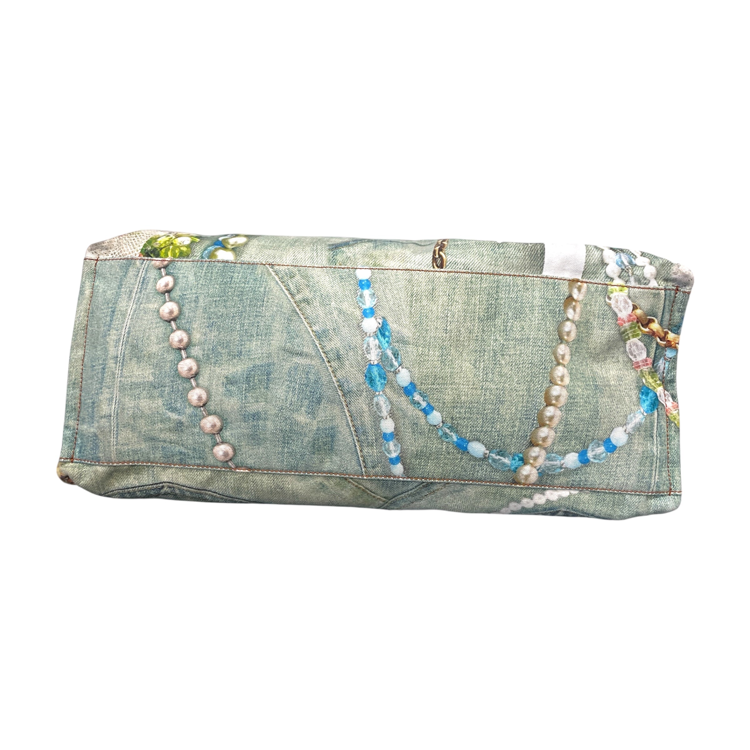 Acne Studios/Tote Bag/All Over Print/Cotton/MLT/Trompe L'oeil Denim Effect view 4