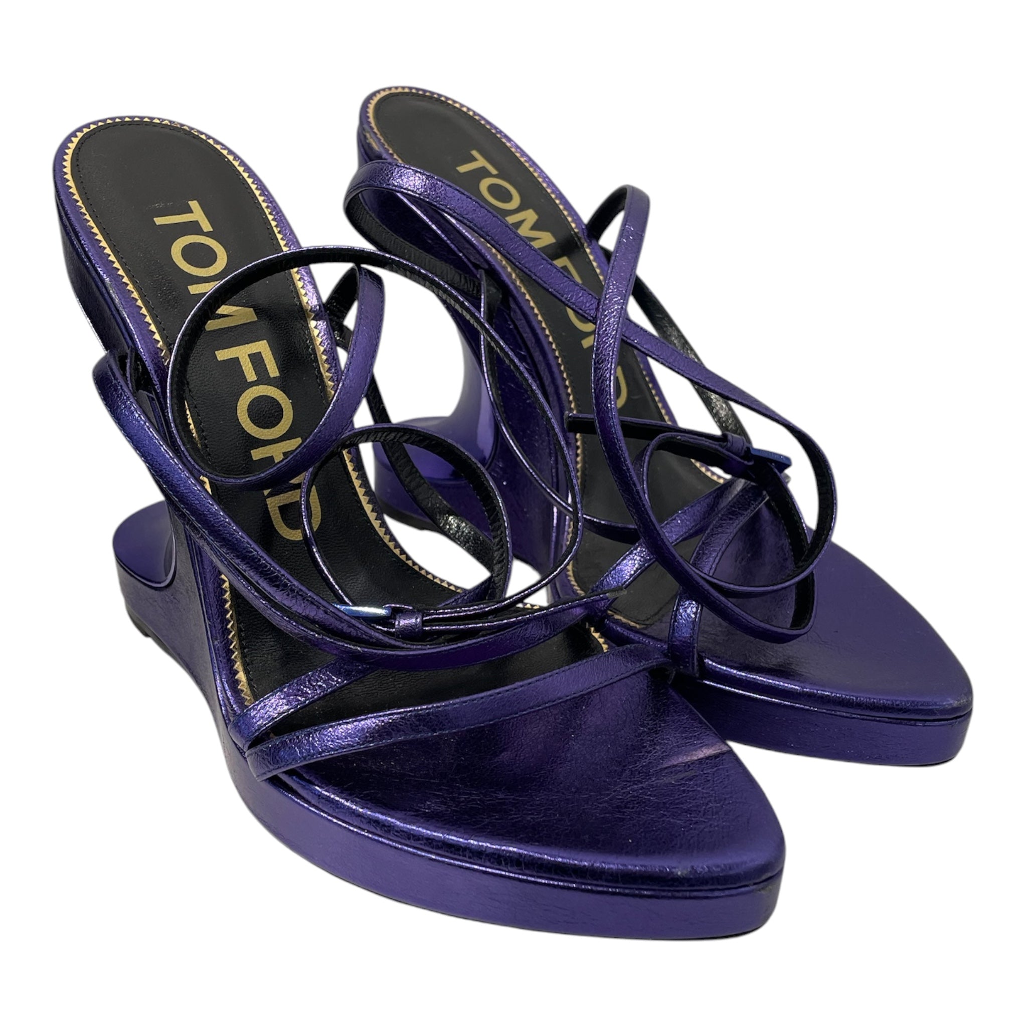 TOM FORD/Heels/EU 41/Leather/PPL/METALLIC VELEVET view 1