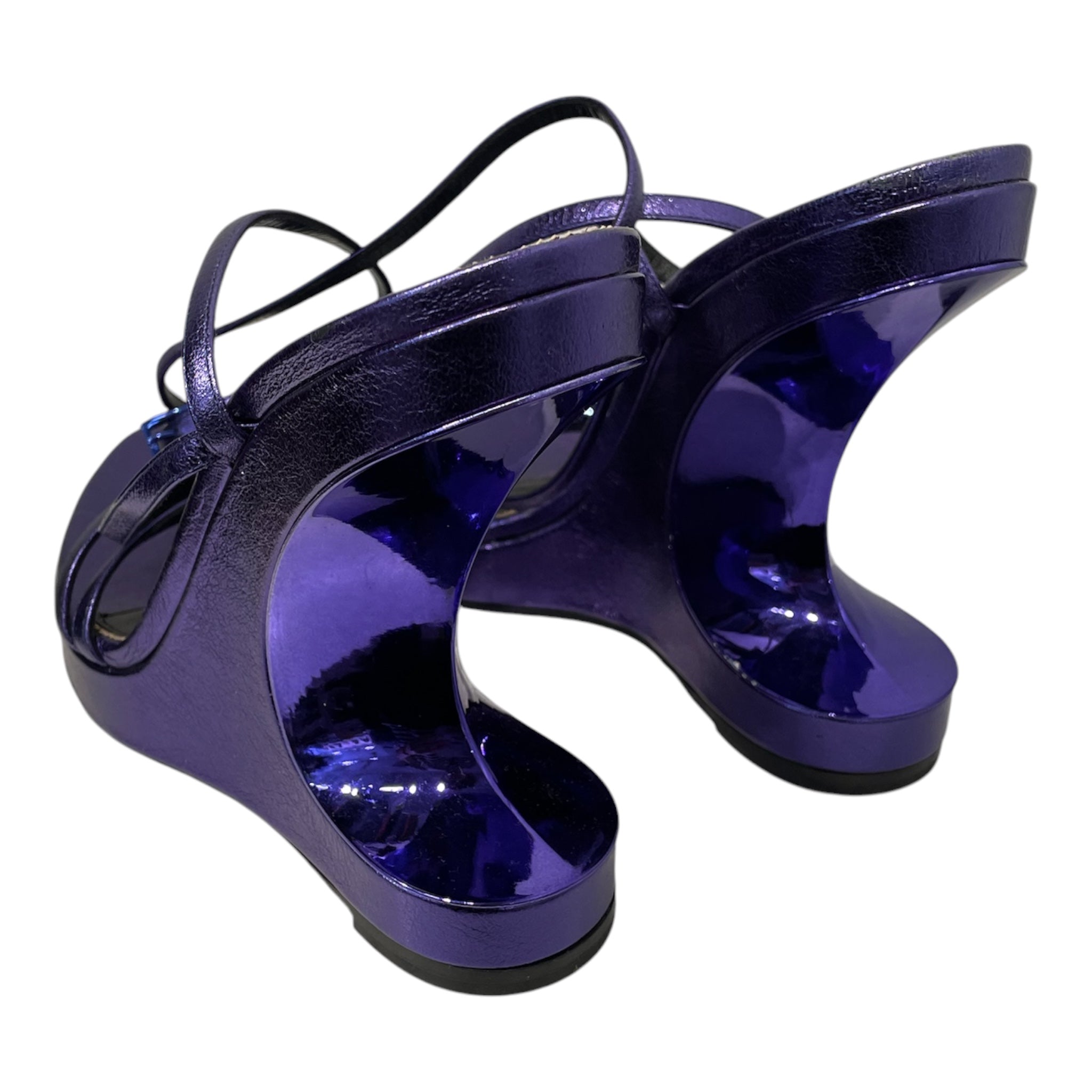 TOM FORD/Heels/EU 41/Leather/PPL/METALLIC VELEVET view 2