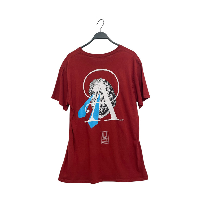 UNDERCOVER/T-Shirt/L/Bordeaux/Cotton/Graphic/